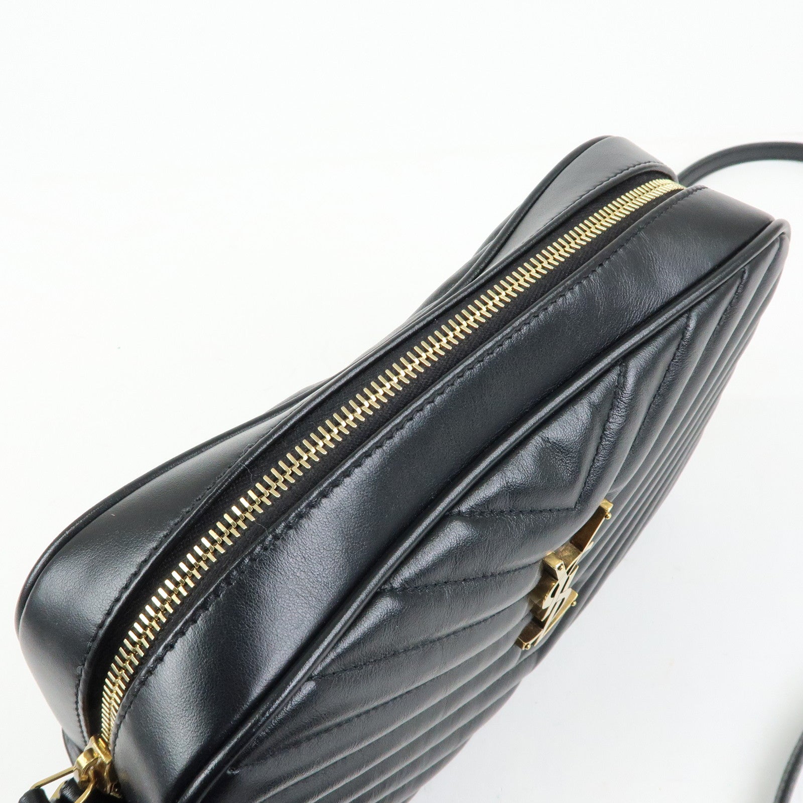 SAINT LAURENT PARIS Cassandra Shoulder Crossbody Bag Black 612544