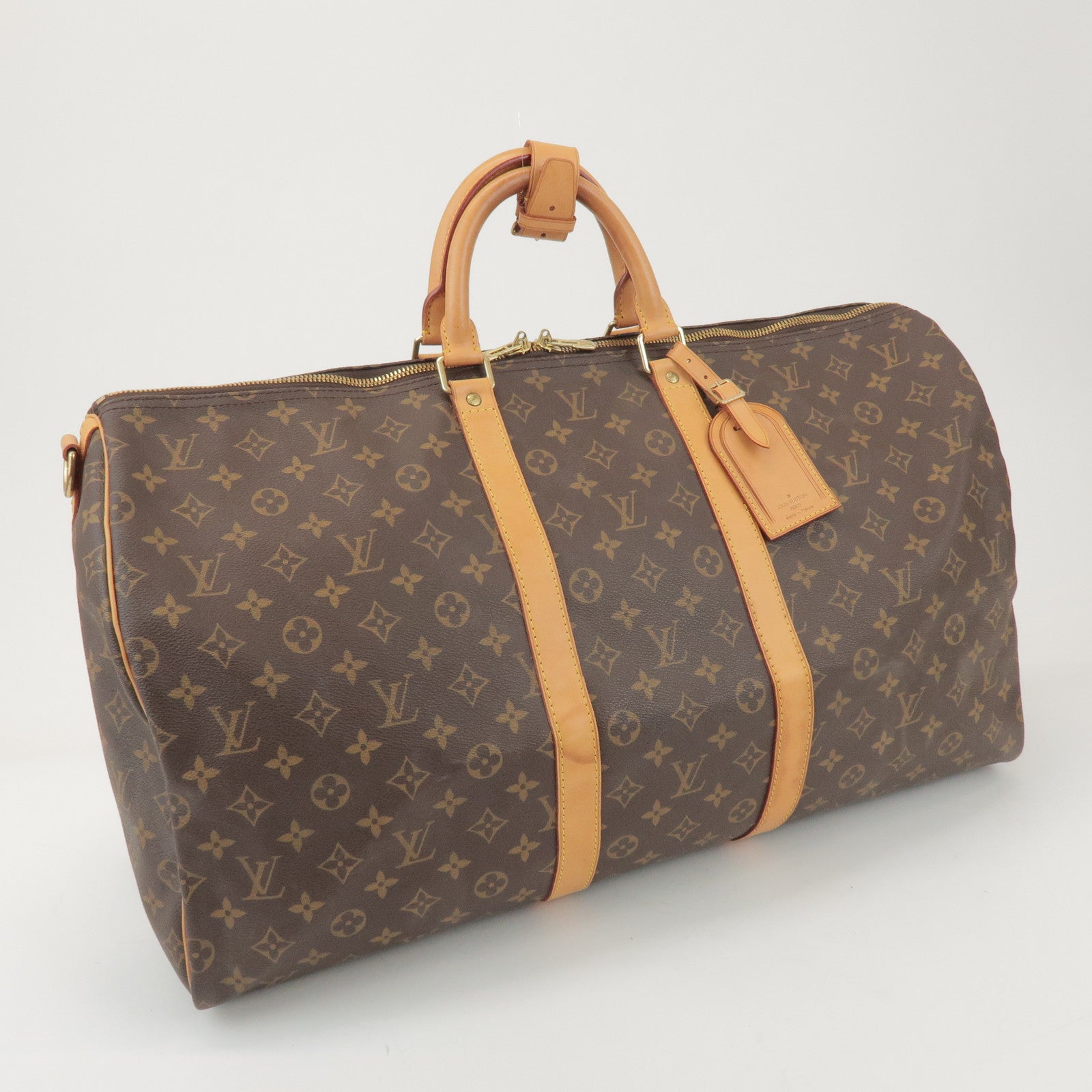 Louis Vuitton Monogram Keep All Bandouliere 55 Boston Bag M41414