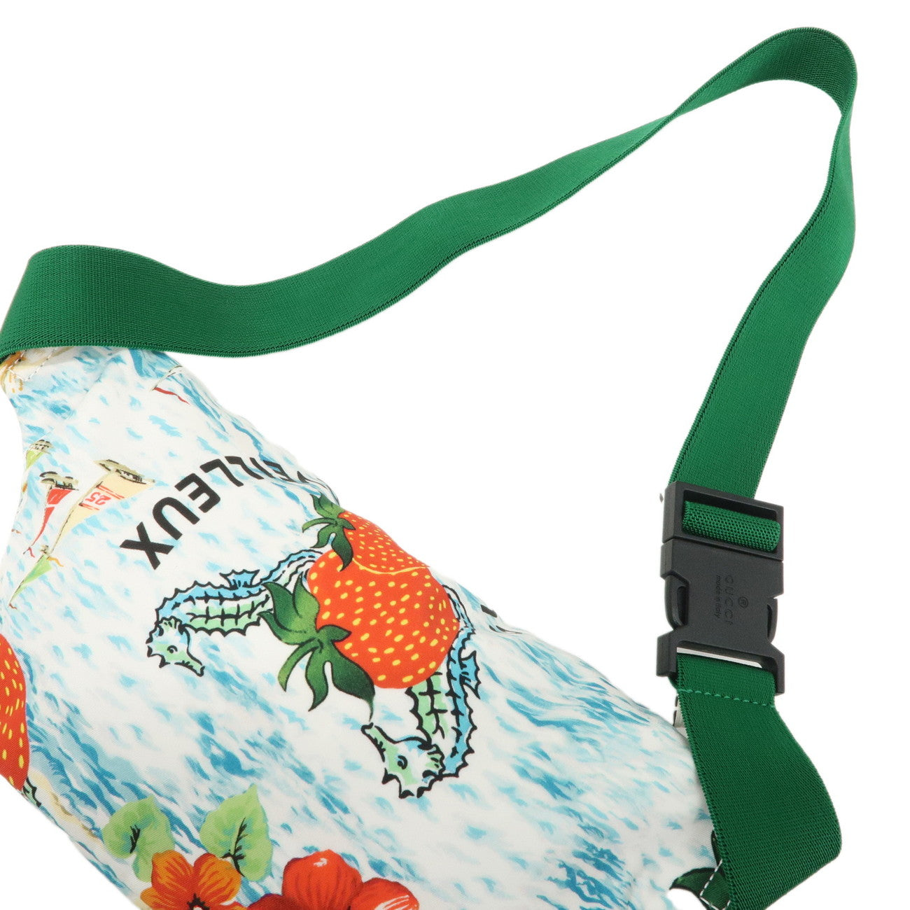 GUCCI Children's Body Bag Waist Bag Multicolor White Blue 502095
