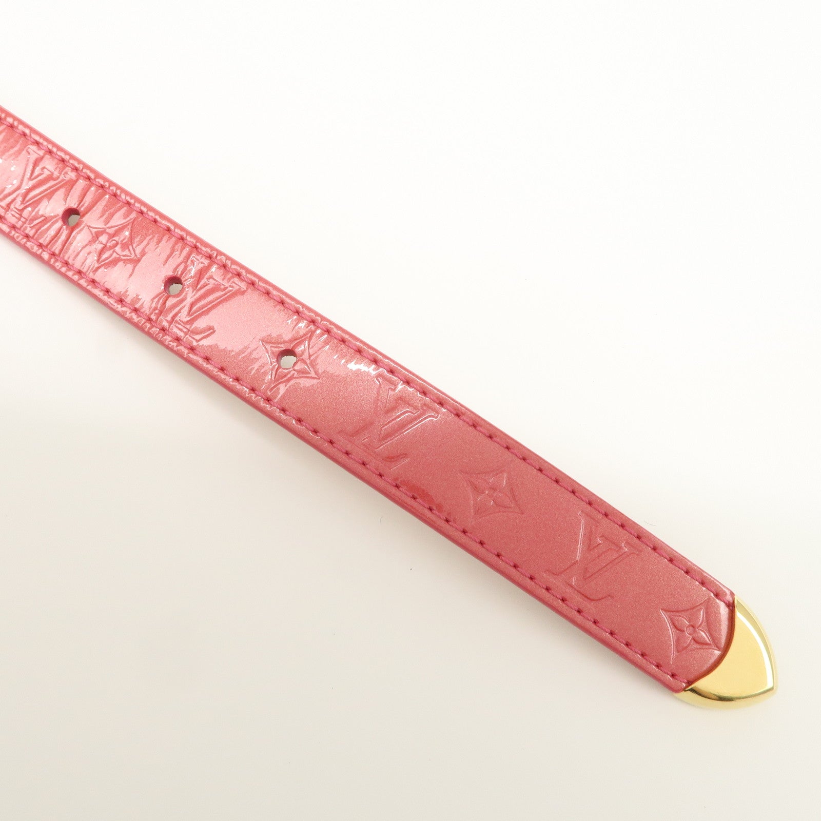 Louis Vuitton Monogram Vernis Leather Ceinture Belt 80/32 Framboise M9798