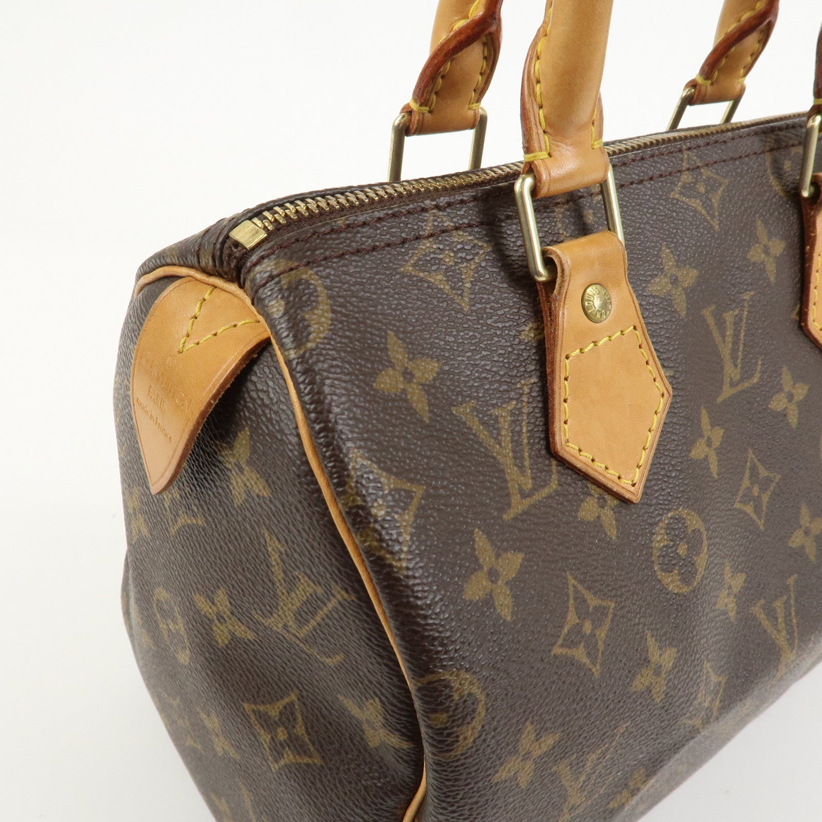 Louis Vuitton Monogram Speedy 25 Boston Bag Hand Bag Brown M41528