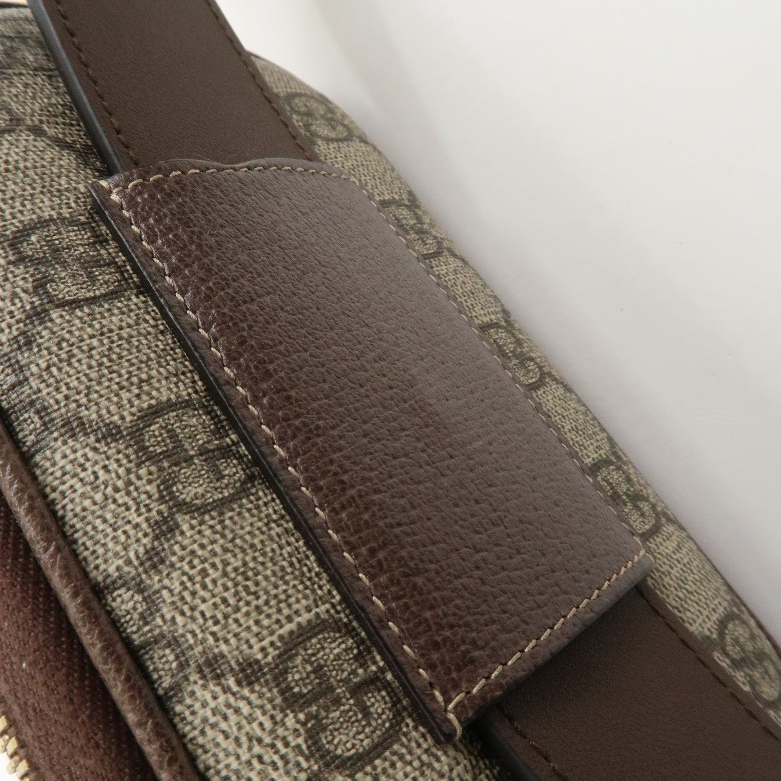 GUCCI Ophidia GG Supreme Leather Waist Bag Brown 519308