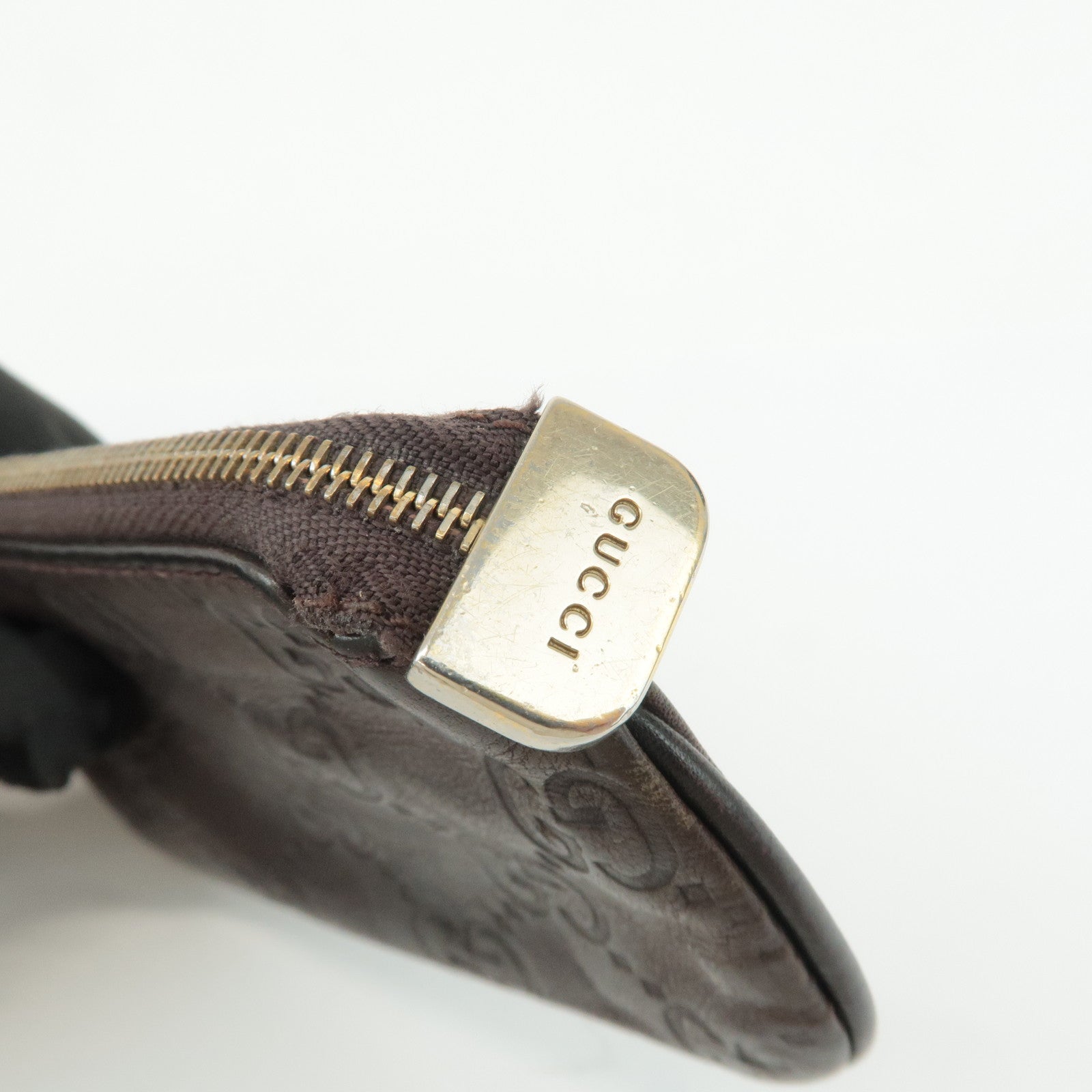 GUCCI Set of 2 Guccissima Leather Canvas Coin Case 233183/131988 Used