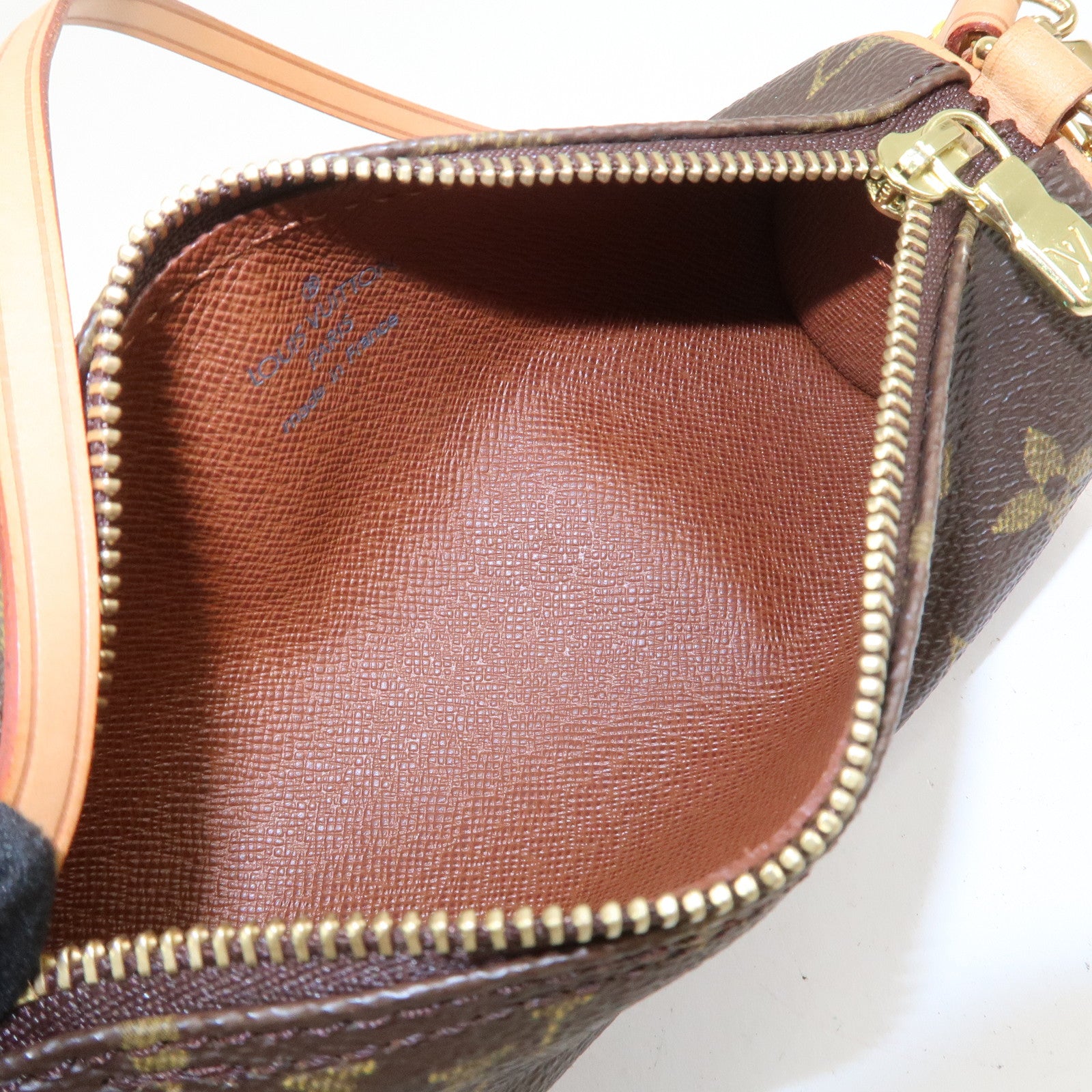 Louis Vuitton Monogram Mini Pouch for Papillon Bag Brown