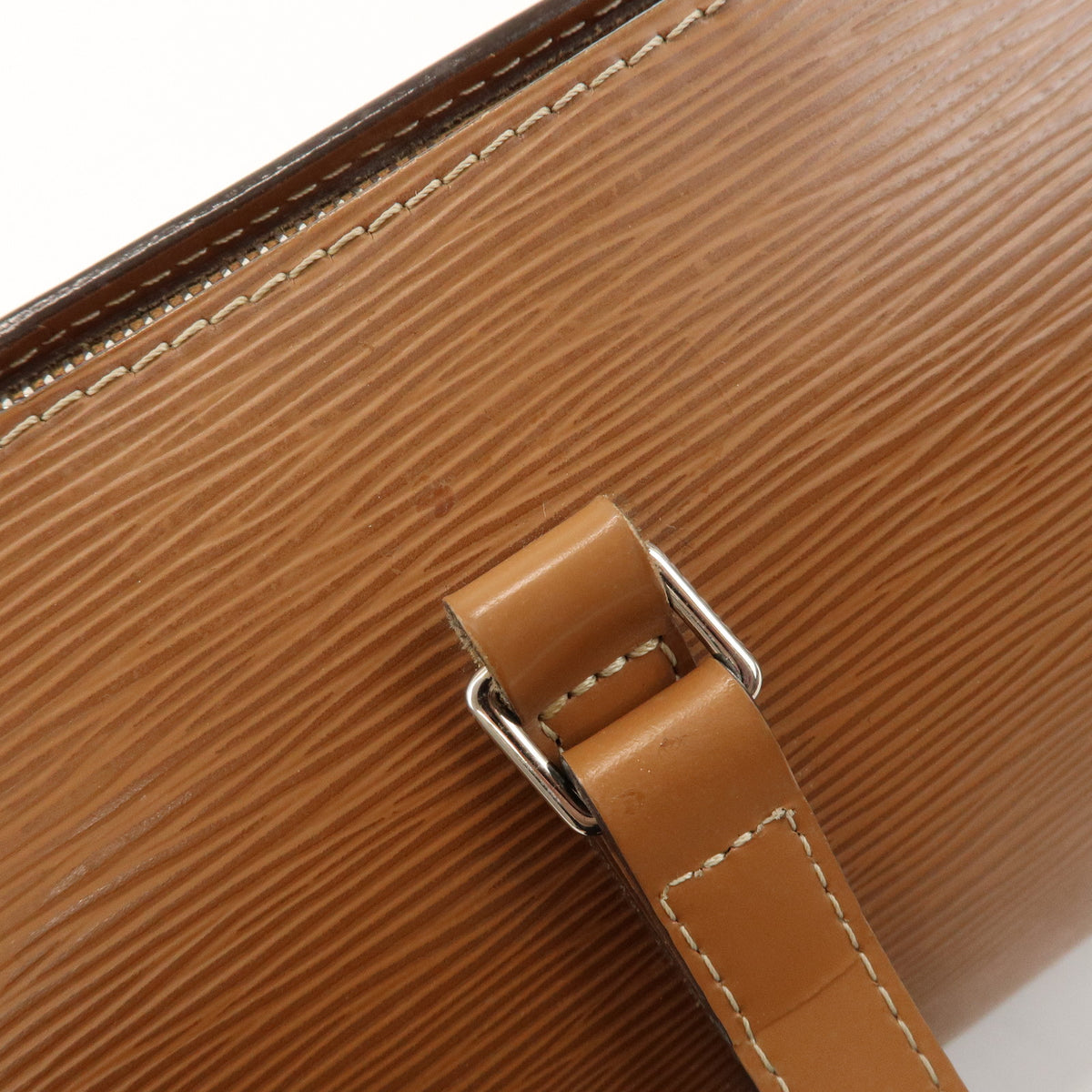 Louis Vuitton Epi Soufflot Leather Shoulder Hand Bag Canelle M52861
