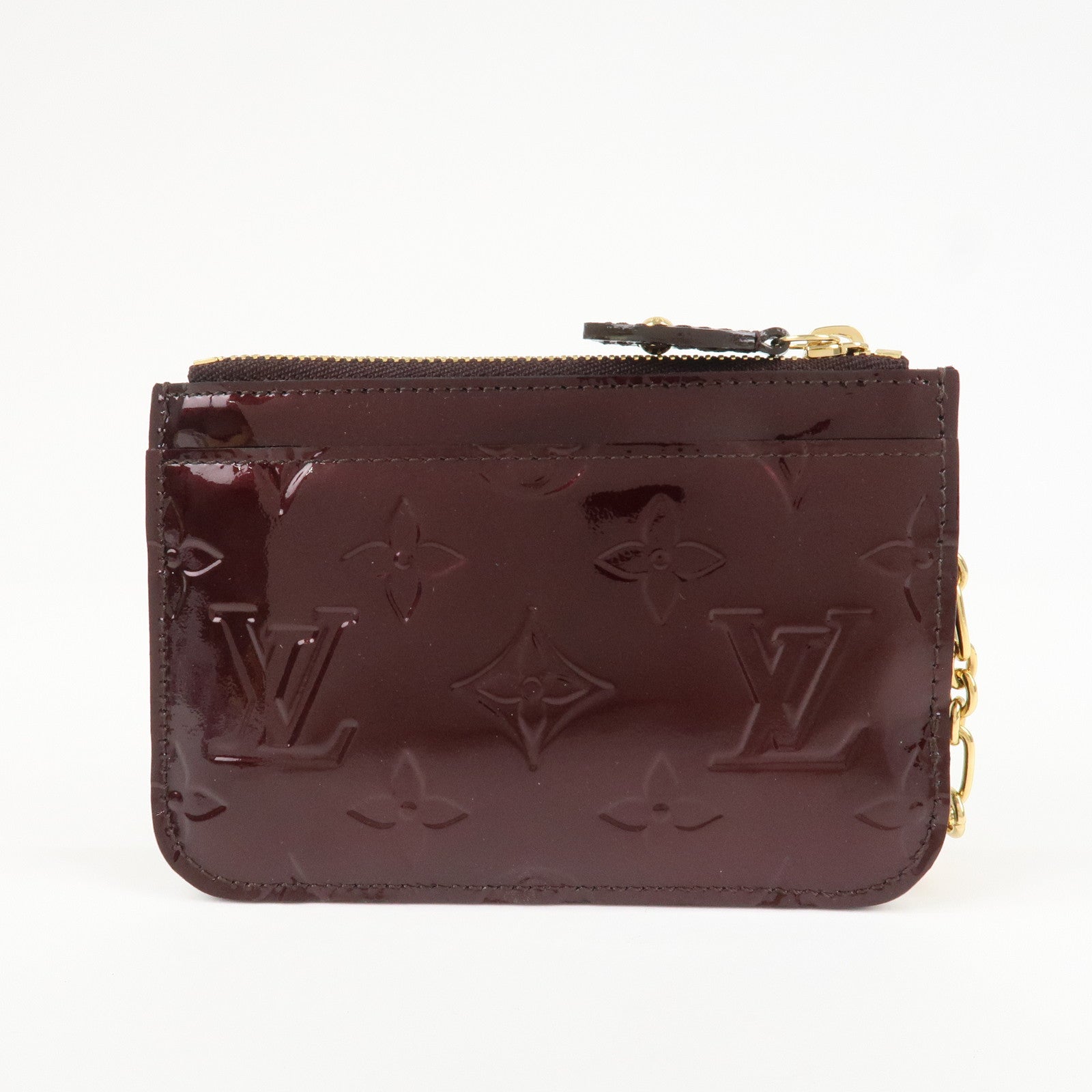 UsedLouis Vuitton Vernis Pochette Cles Coin Case Amarante M93557