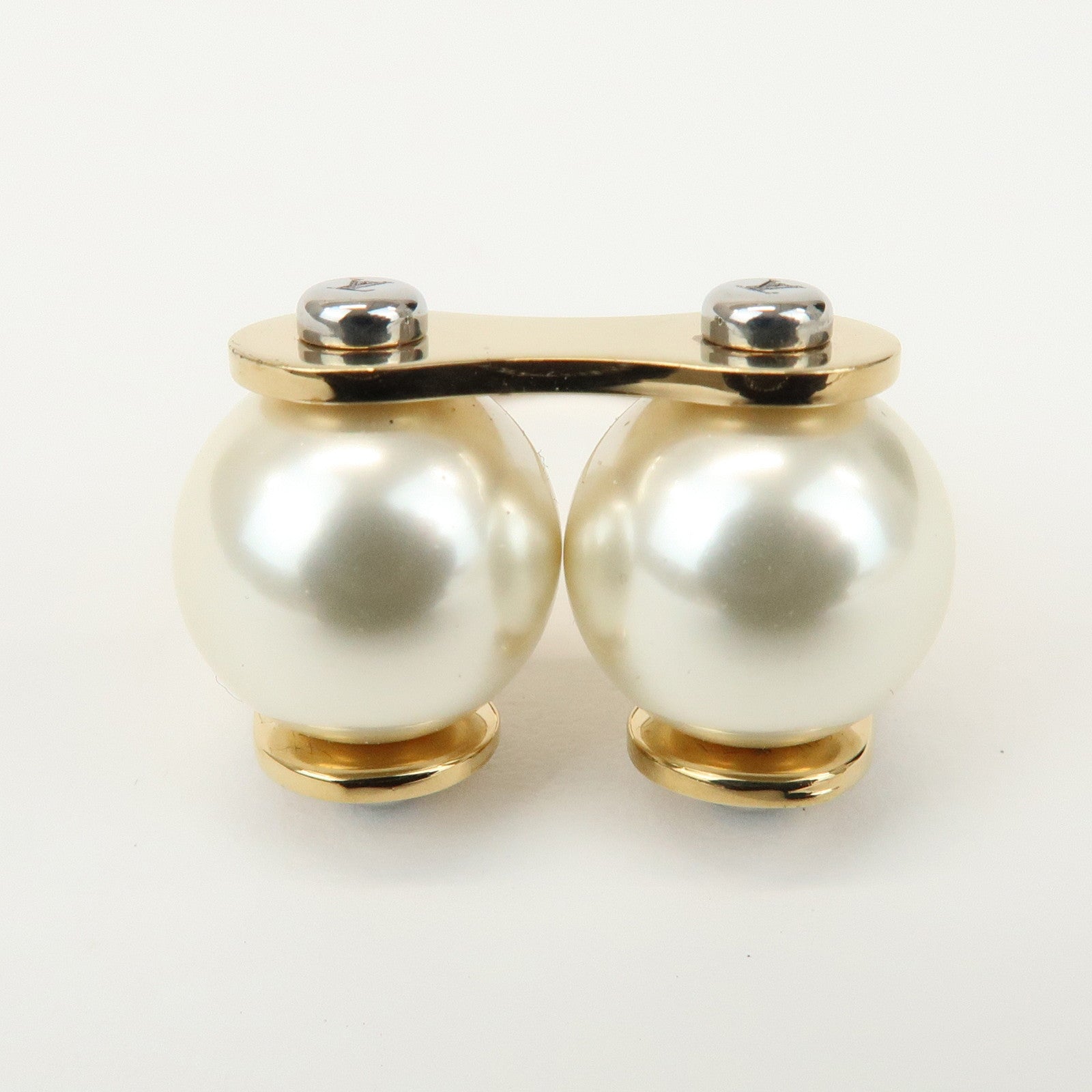 Louis Vuitton Ring LV Speedy Imitation Pearl M Gold M68069