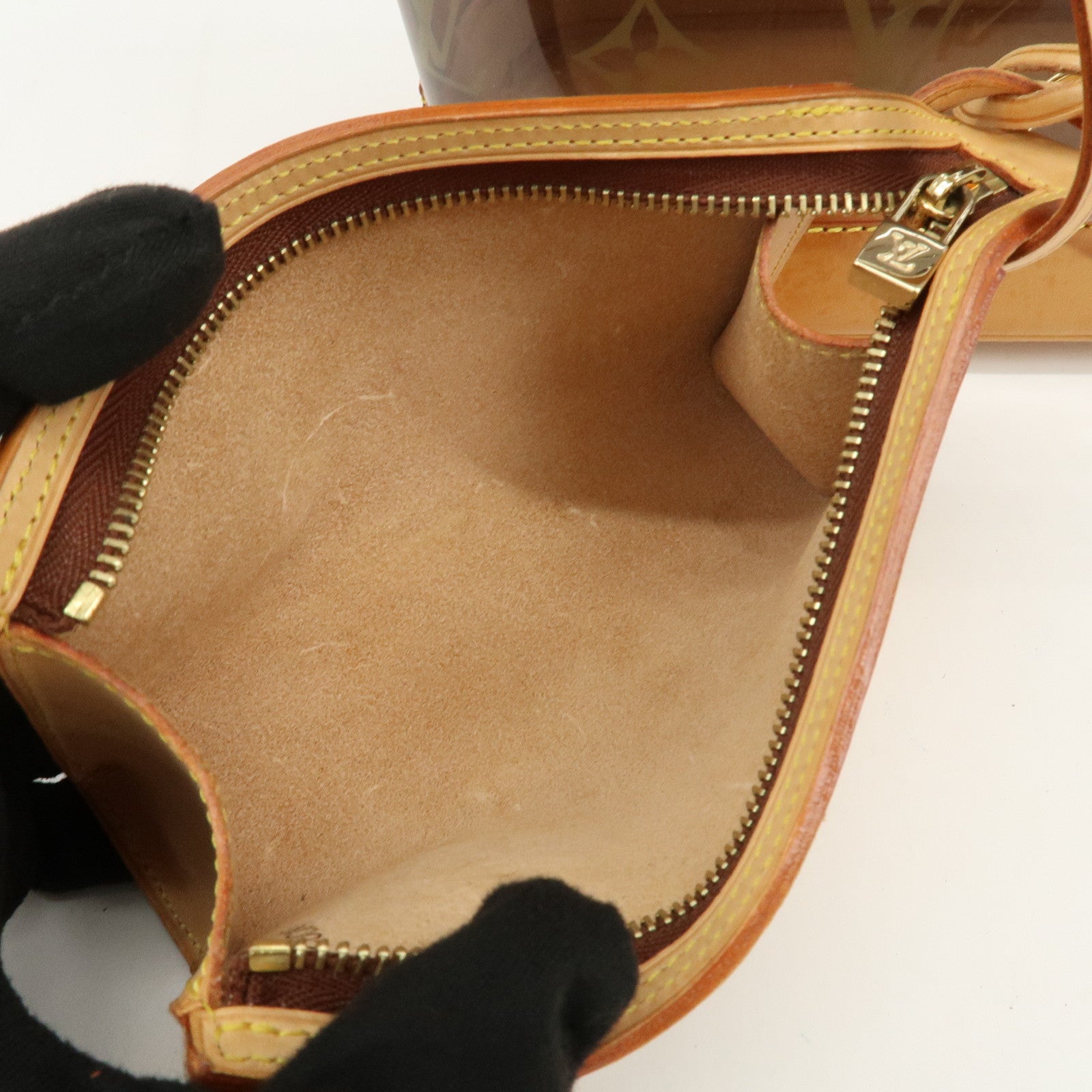 Louis Vuitton Monogram Cabas Ambre PM Vinyl Tote Bag Brown M92502
