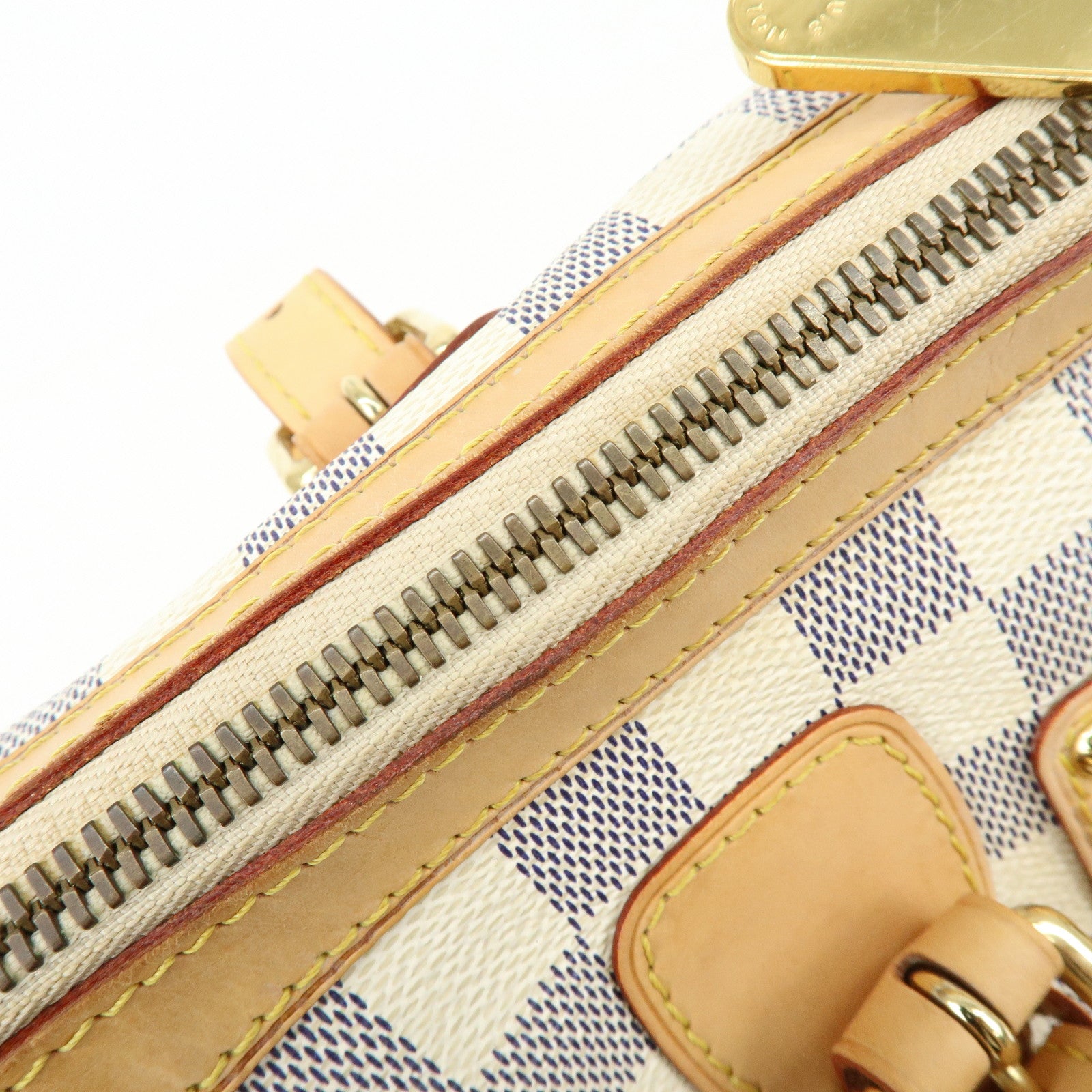 Louis Vuitton Damier Azur Leather Canvas Berkeley Hand Bag N52001