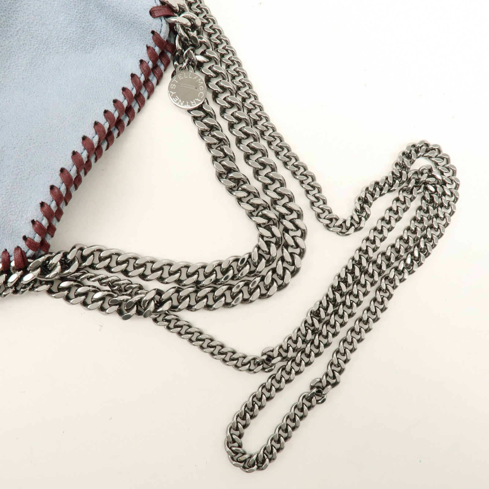 STELLA MCCARTNEY Falabella Tiny Faux Leather 2Way Bag Blue 371223