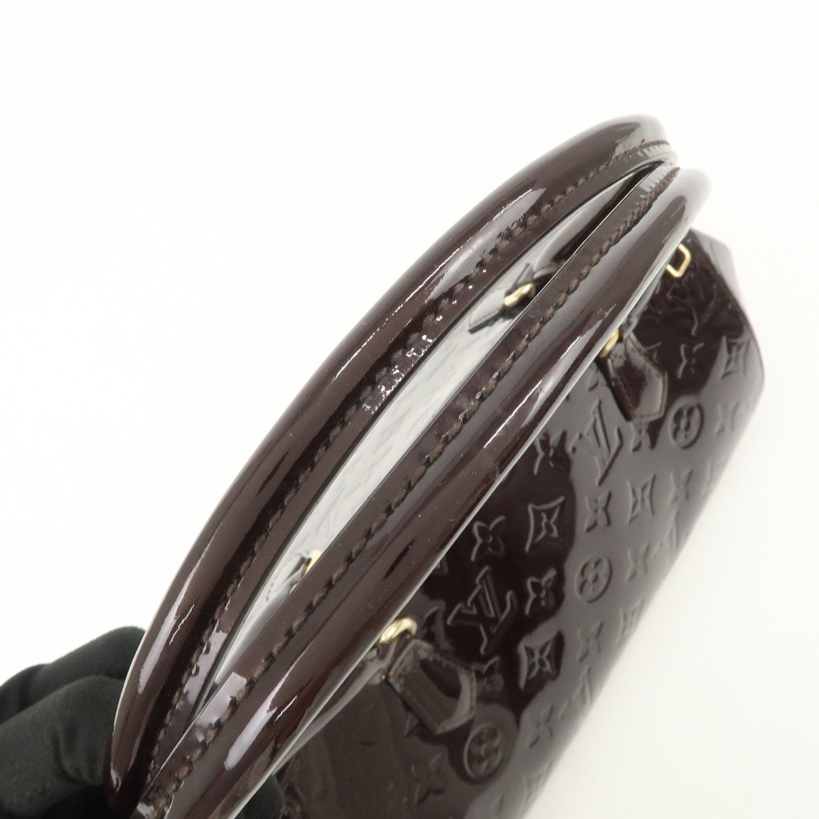 Louis Vuitton Monogram Vernis Leather Sherwood PM Hand Bag M91493