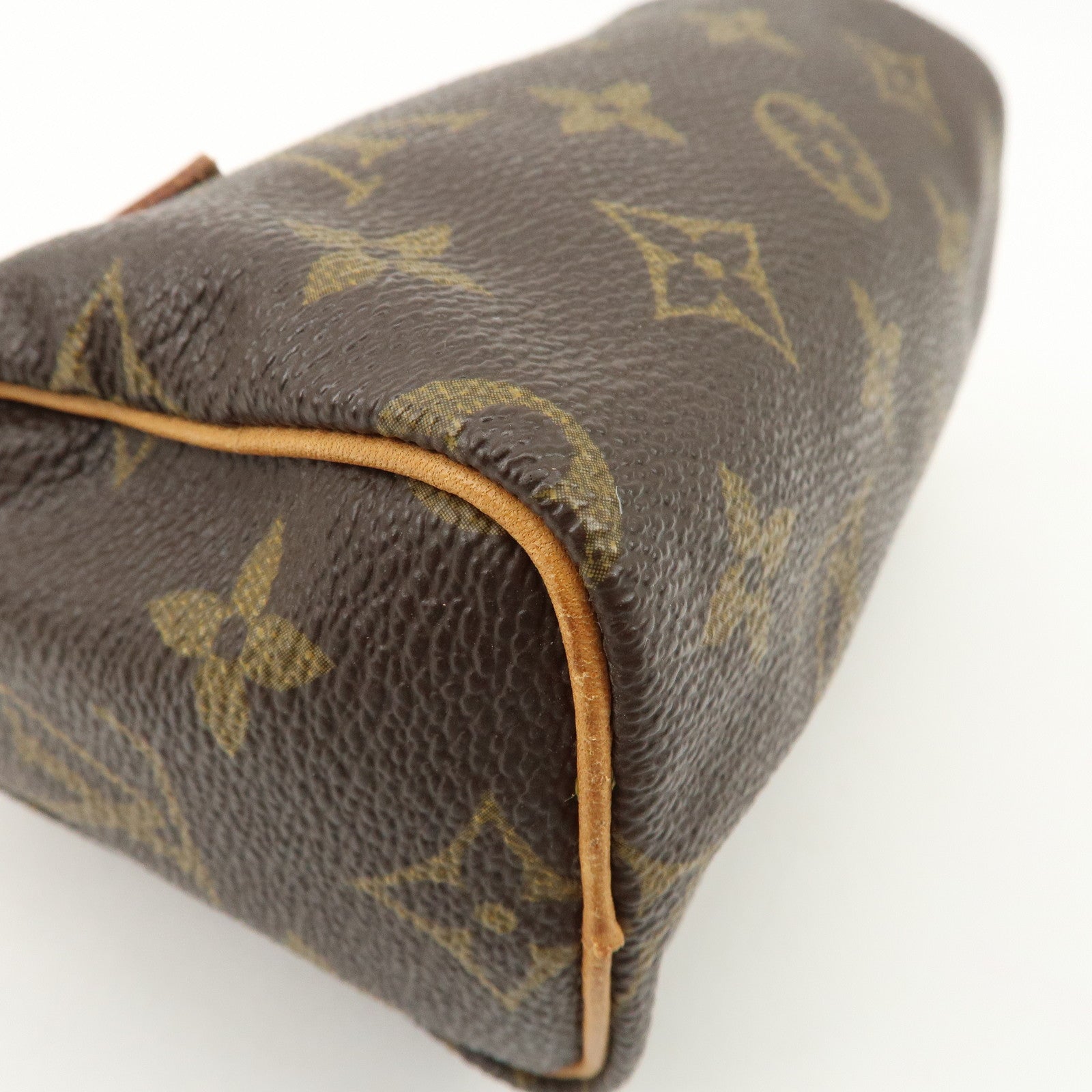 Louis Vuitton Monogram Canvas Mini Speedy Hand Bag Brown M41534