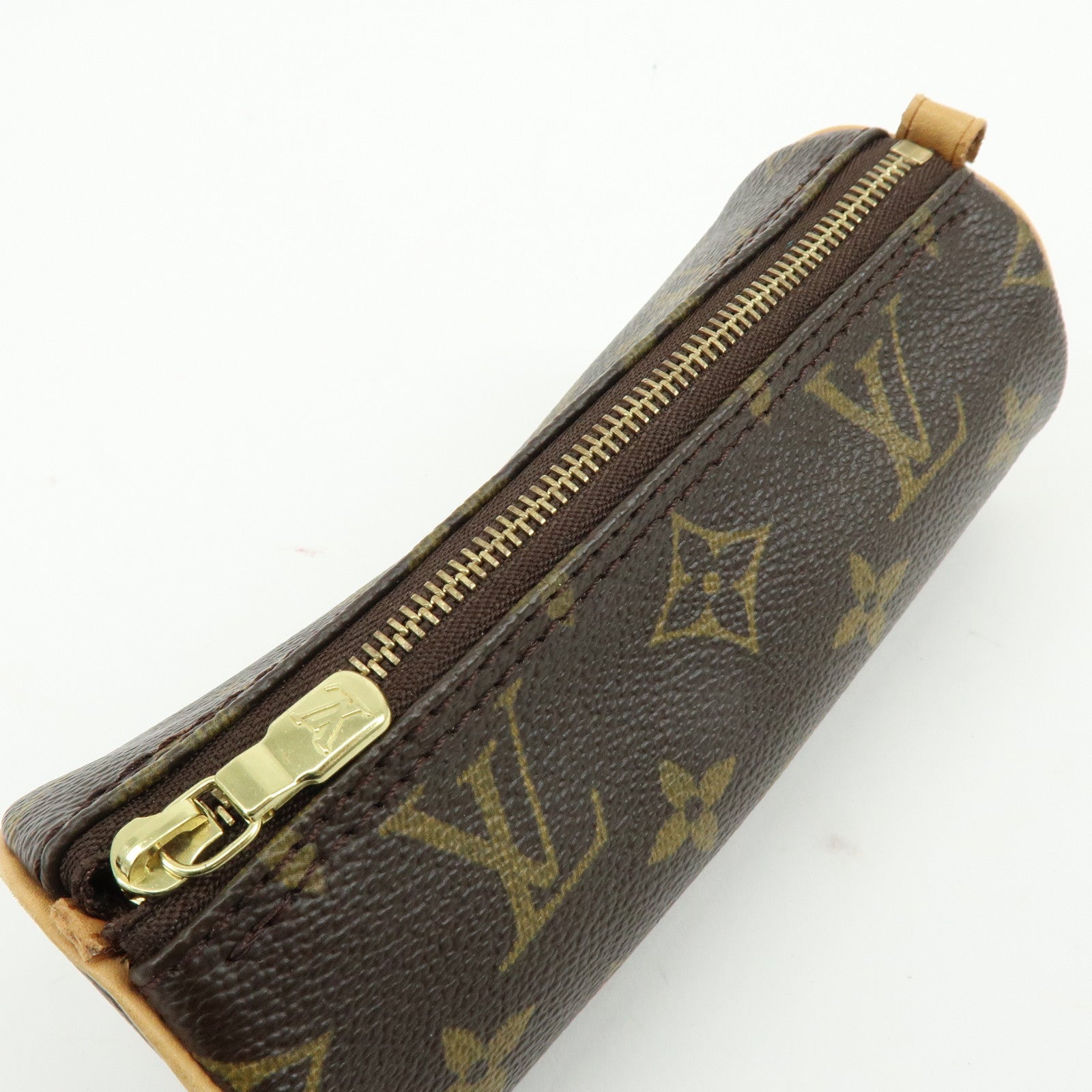 Louis Vuitton Monogram Set of 2 Mini Pouch for Papillon Bag Brown
