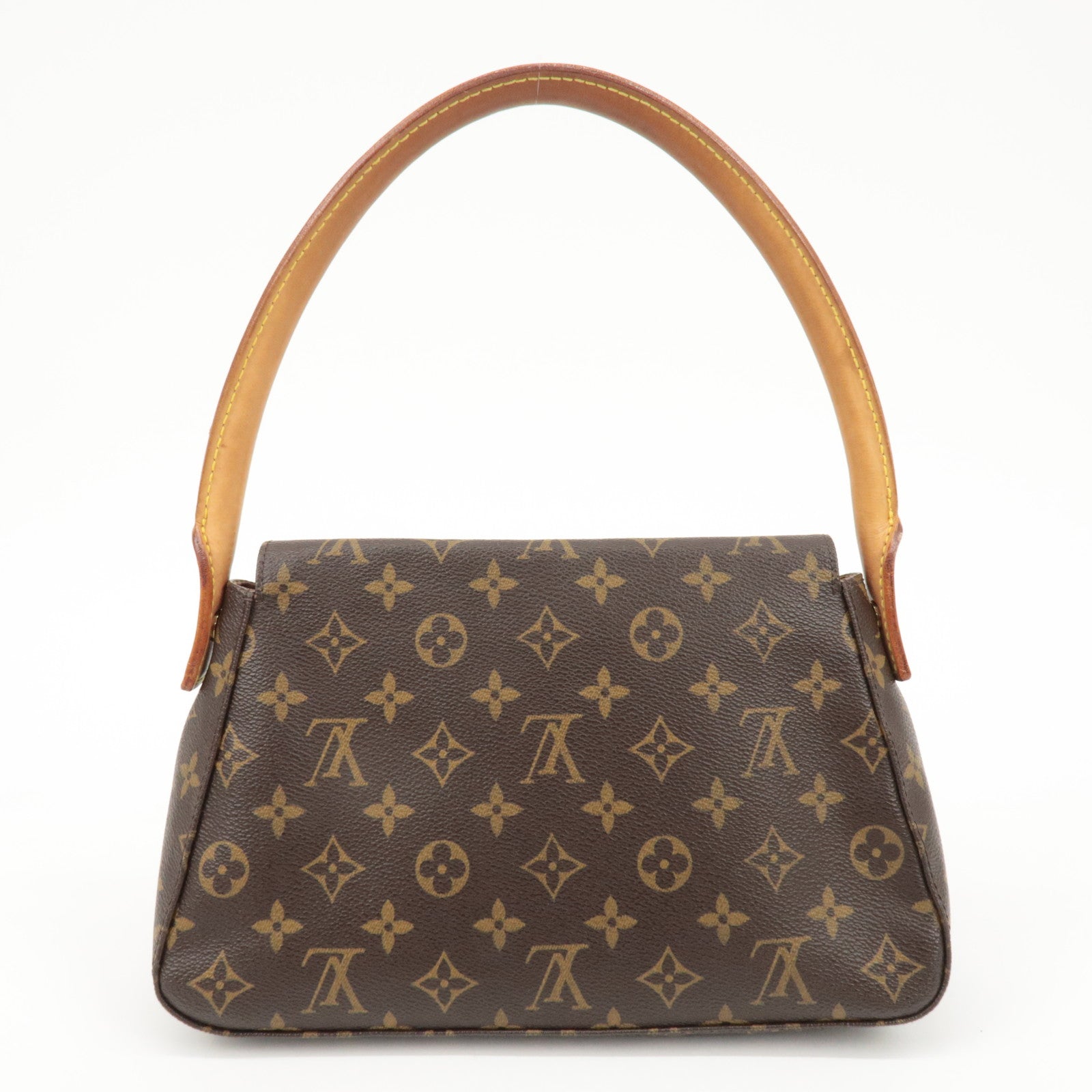 Louis Vuitton Monogram Mini Looping Shoulder Bag Brown M51147 Used