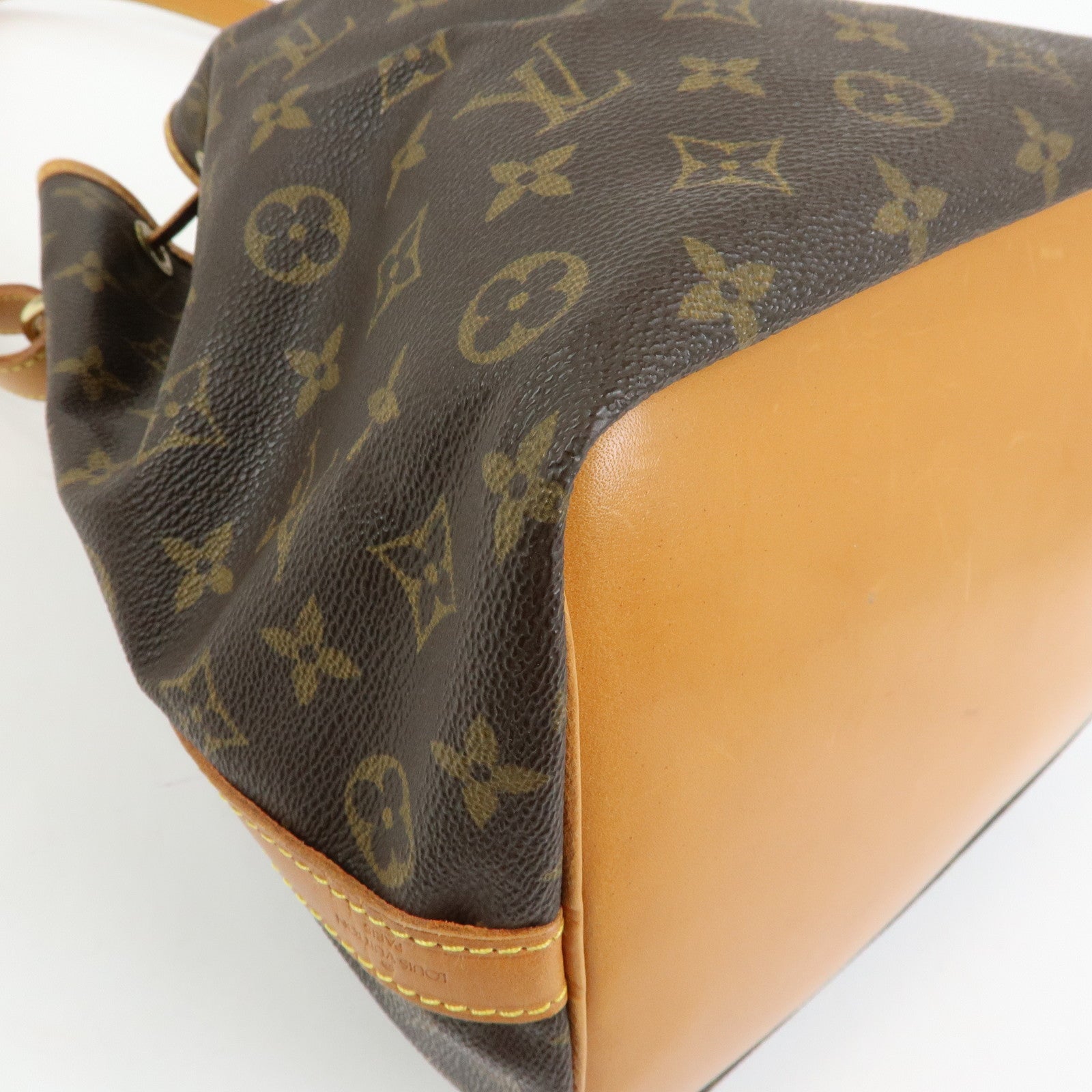 Louis Vuitton Monogram Petit Noe Shoulder Bag Brown M42226