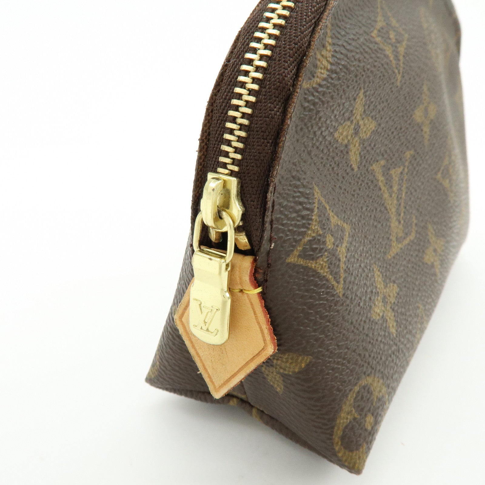 Louis Vuitton Monogram Pochette Cosmetic PM Pouch Brown M47515
