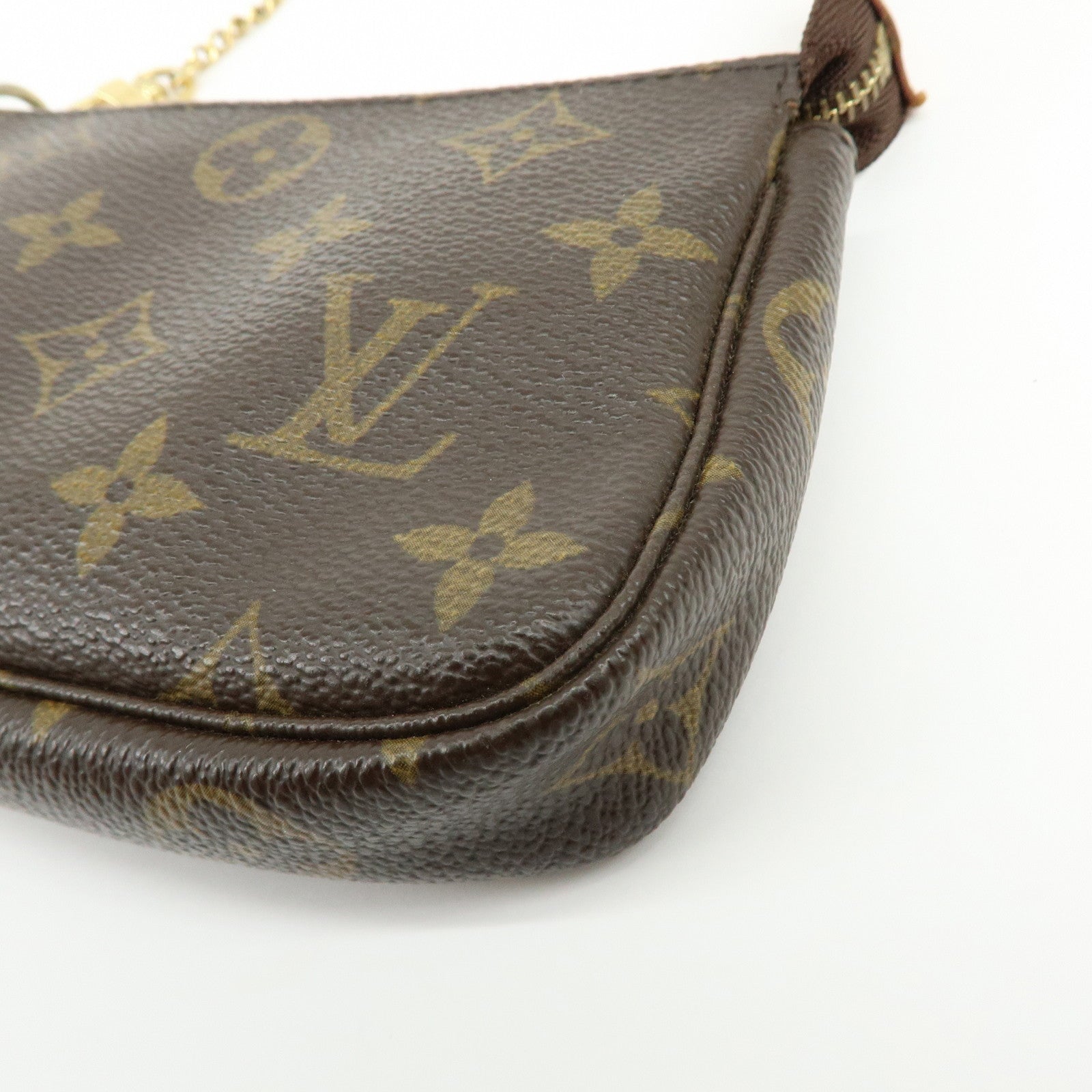 Louis Vuitton Monogram Mini Pochette Accessoires Hand Bag M58009