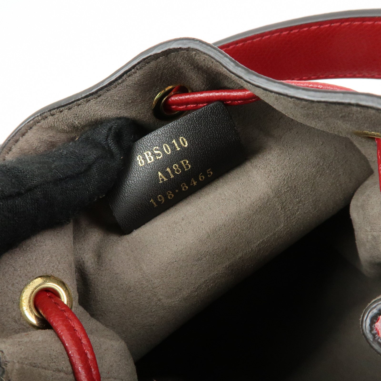 FENDI Mon Tresor Leather 2Way Bag Hand Bag Shoulder Bag Red 8BS010