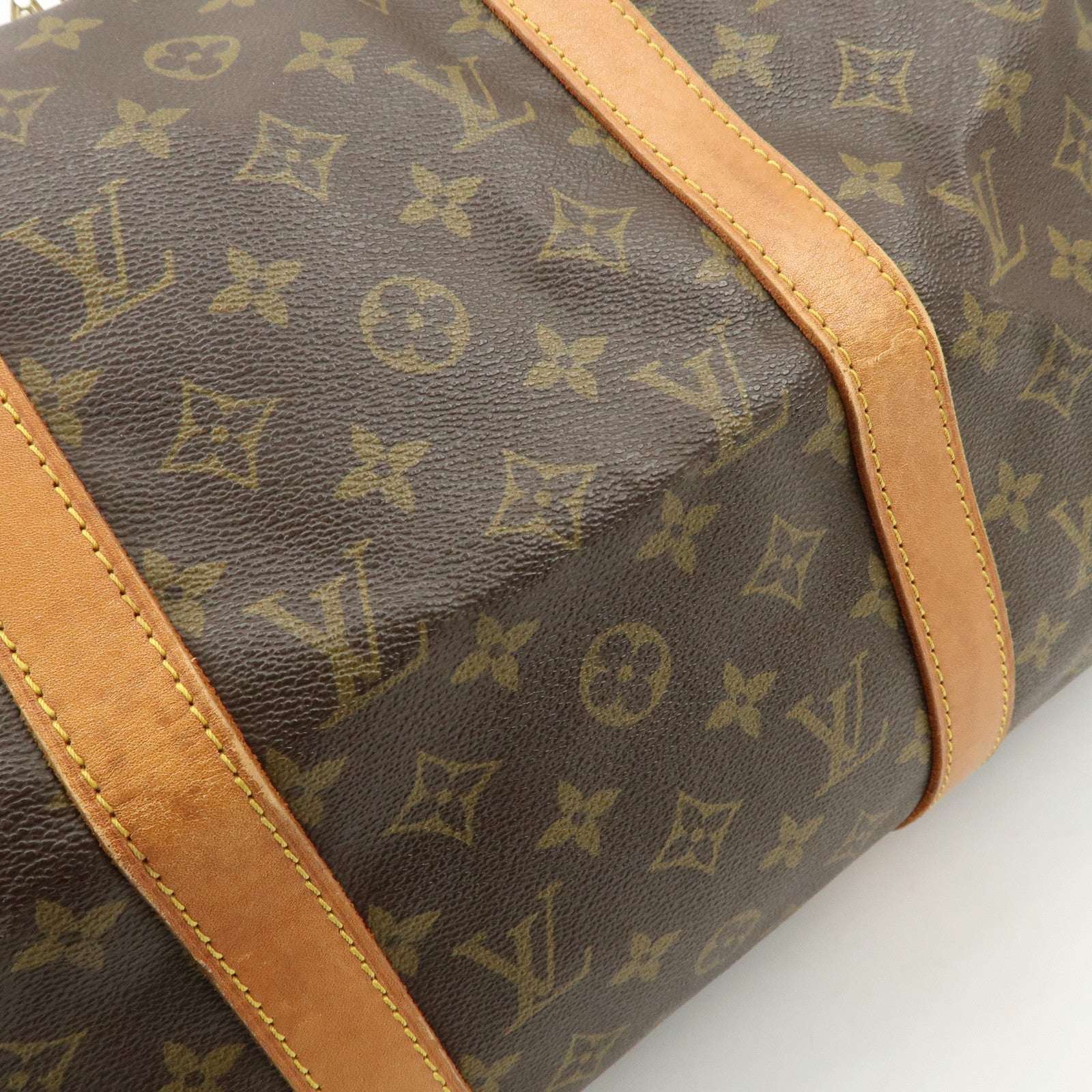 Louis Vuitton Monogram Sac Souple 45 Boston Bag Brown M41624