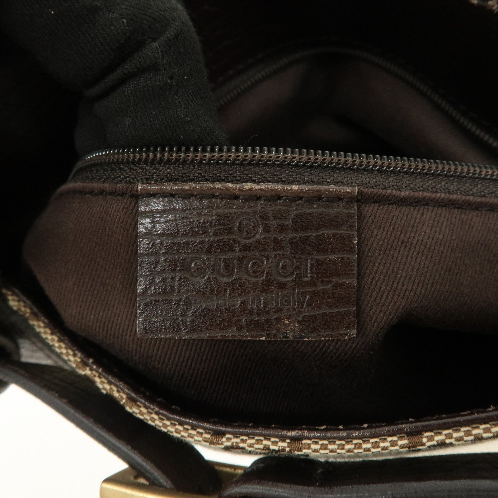 GUCCI GG Monogram Canvas Leather Tote Bag Shoulder Bag Beige 107757