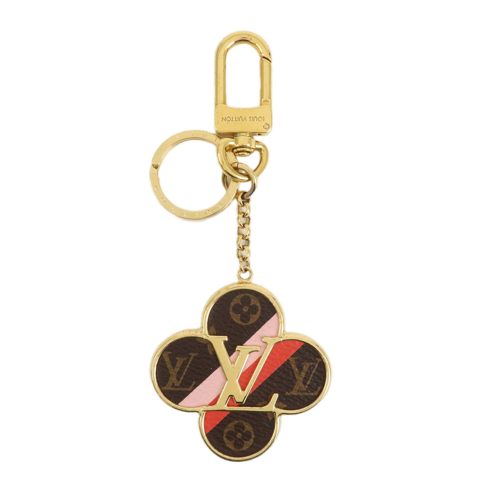 Louis Vuitton Monogram Porte Cles Into The Flower Key Chain M37356 Used