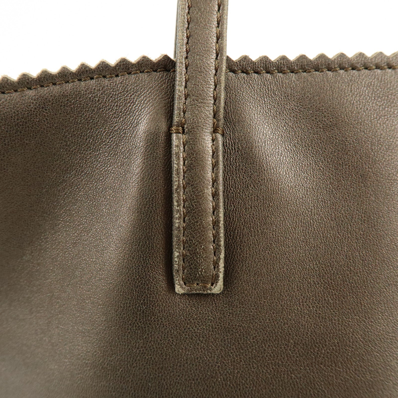 LOEWE Anagram Nappa Leather Tote Bag Hand Bag Bronze