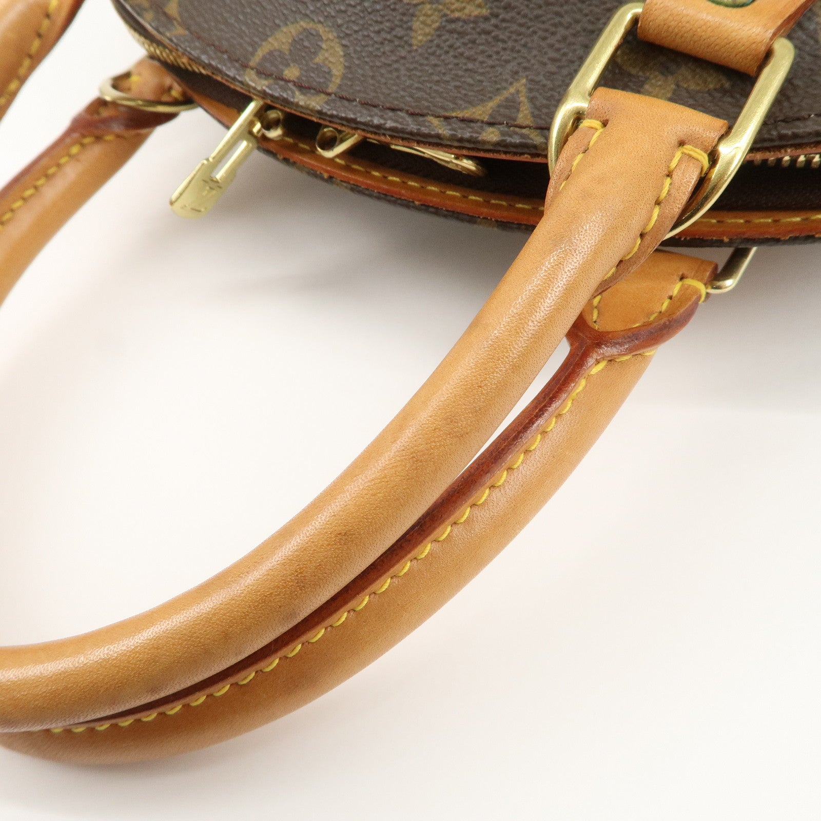 Louis Vuitton Monogram Ellipse PM Hand Bag Brown M51127 Used