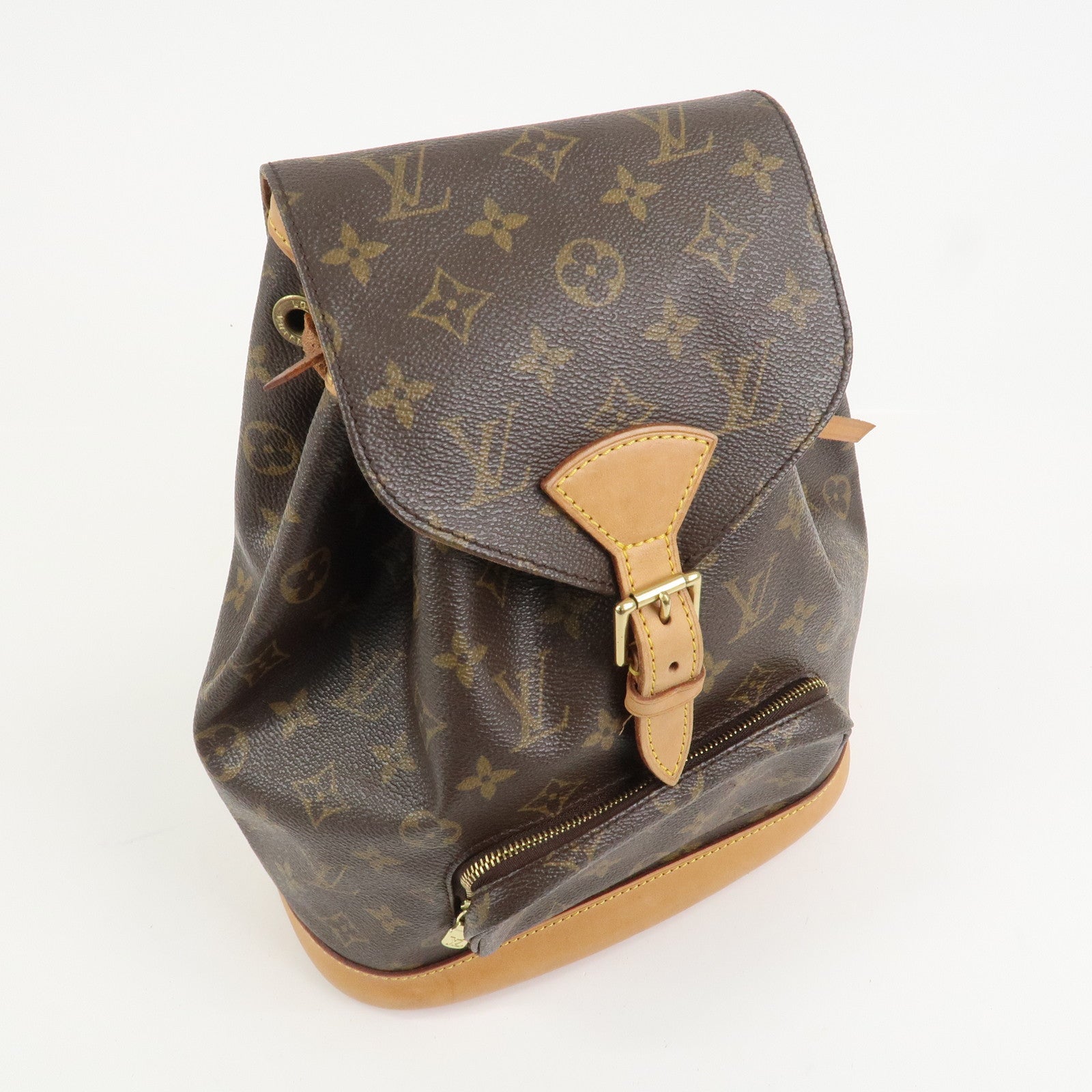 Louis Vuitton Monogram Canvas Montsouris MM Backpack Brown M51136