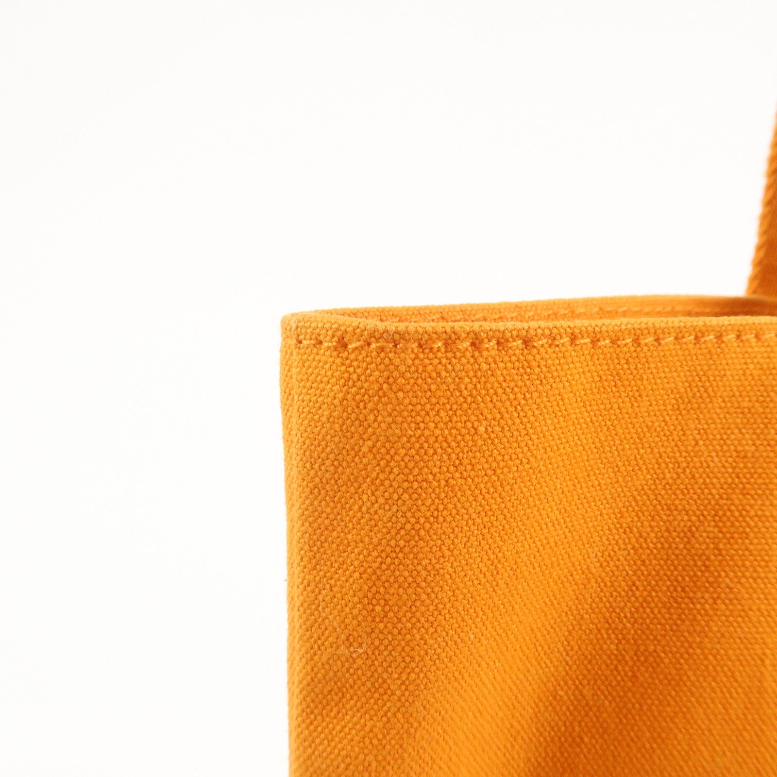 HERMES Fourre Tout Cabas Canvas Hawaii Limited Tote Bag Orange