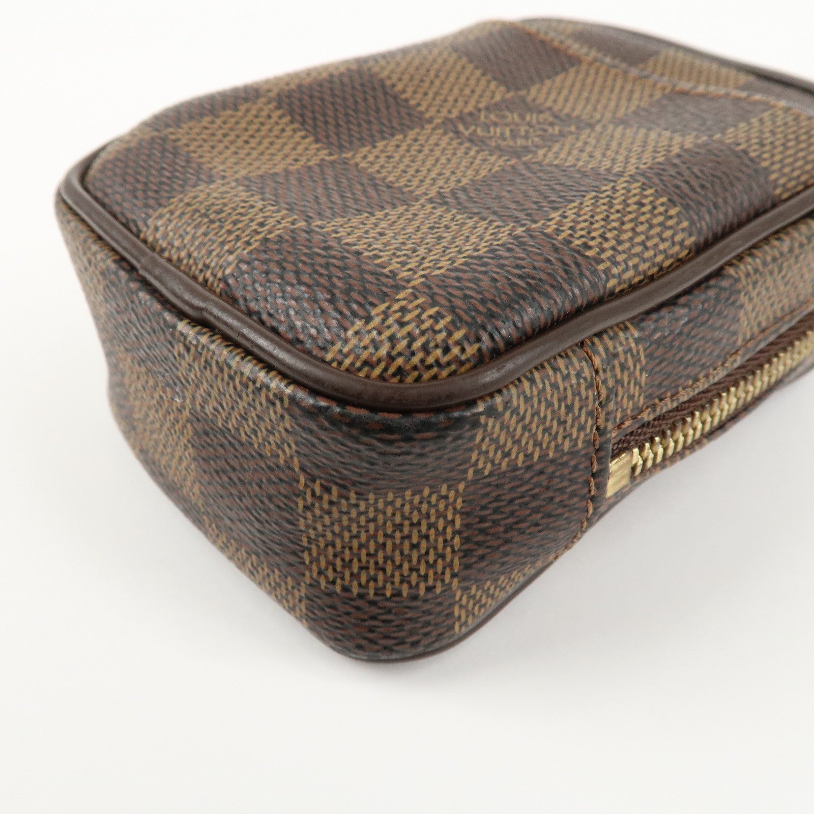 Louis Vuitton Damier Leather Canvas Etui Okapi PM Camera Case N61738 Used