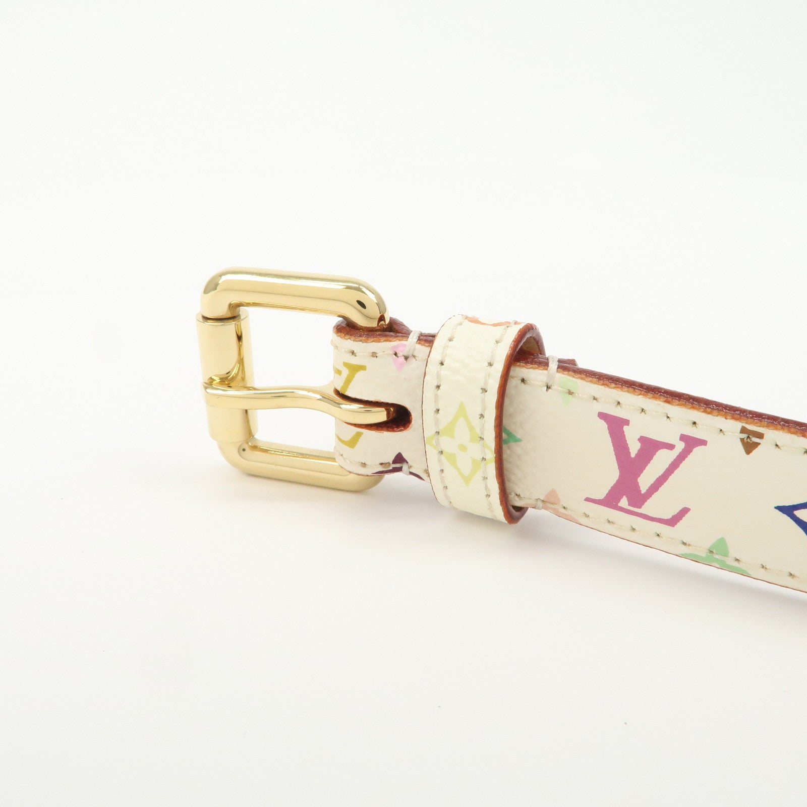 Louis Vuitton Monogram Multicolor Saint Tulle Carre Belt M9270