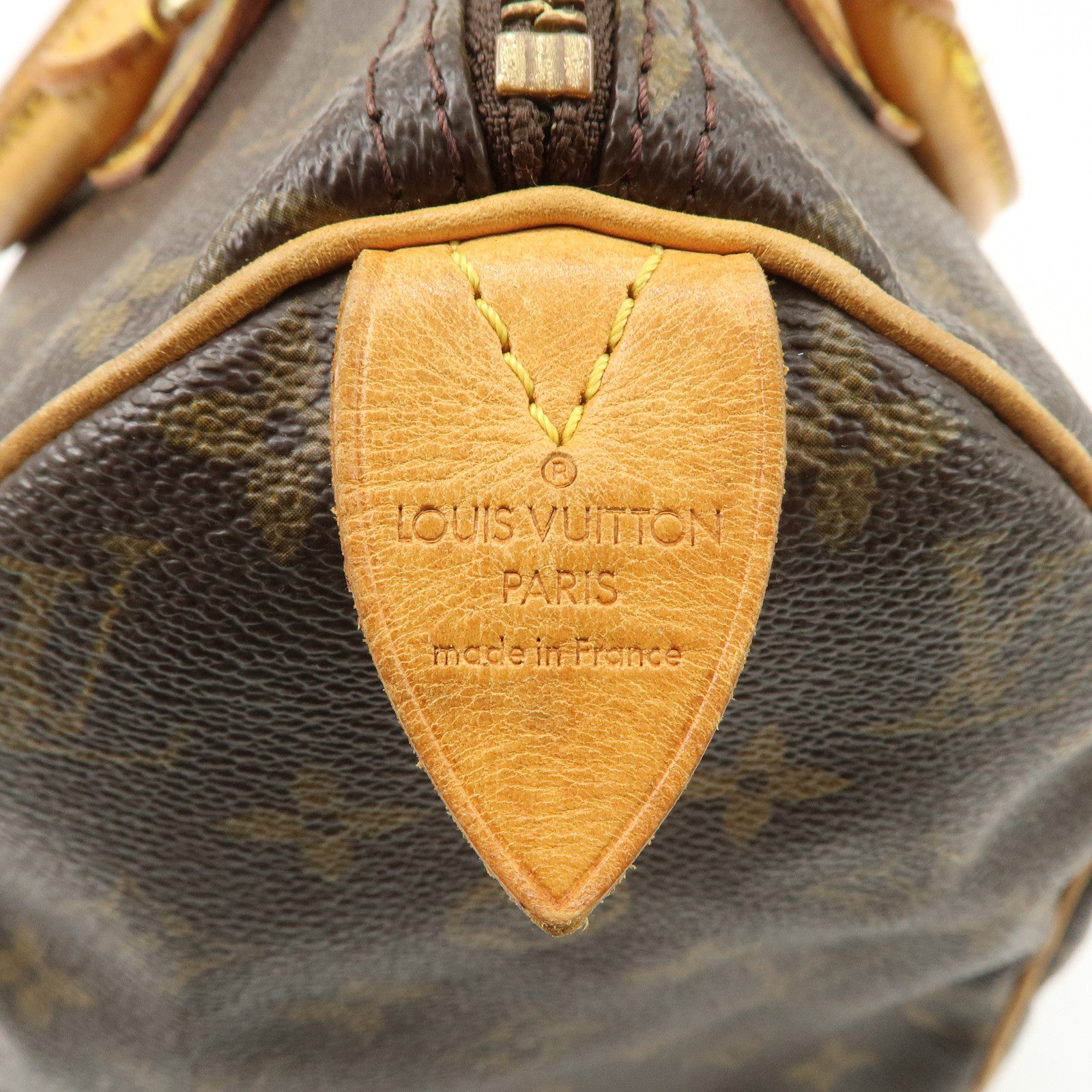 Louis Vuitton Monogram Speedy 30 Boston Bag Hand Bag Brown M41526 Used
