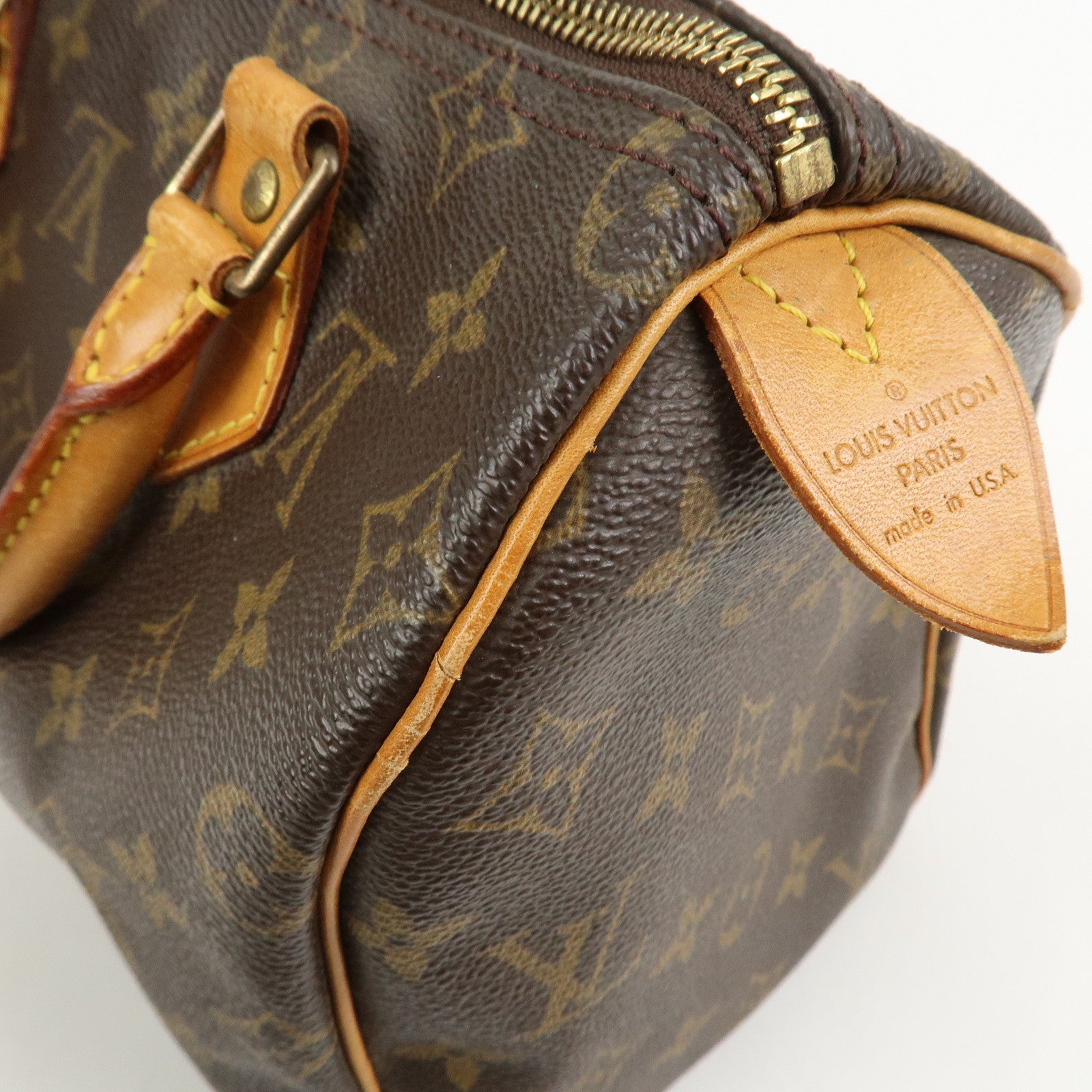 Louis Vuitton Monogram Speedy 25 Boston Bag Hand Bag Brown M41528