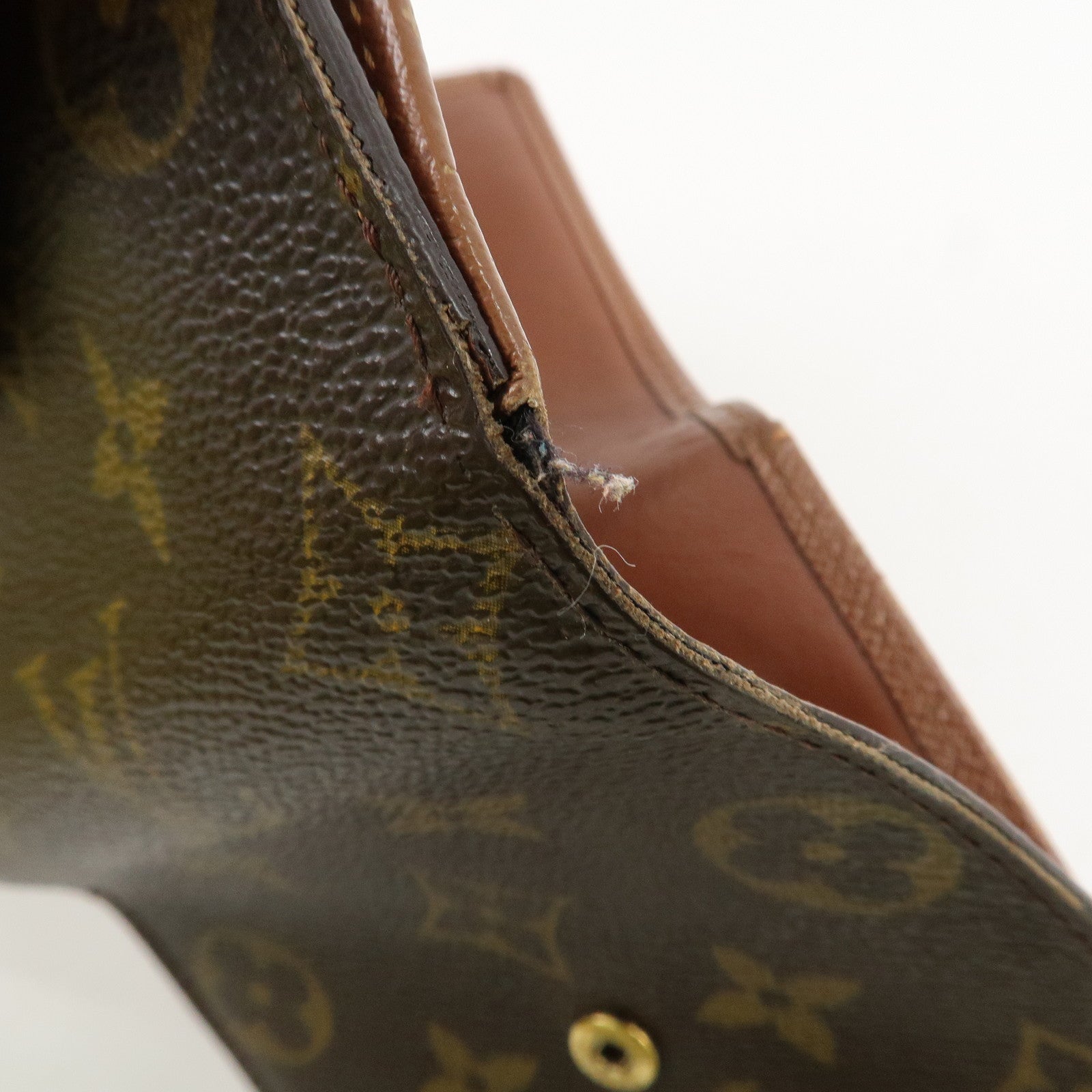 Louis Vuitton Monogram Porte Monnaie Billet Carte Credit M61652 Used