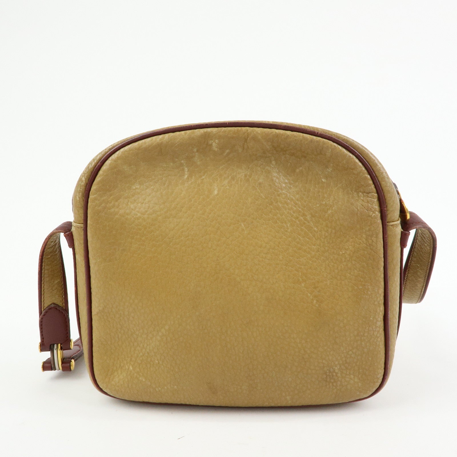 Cartier Must de Cartier Leather Shoulder Bag Crossbody Bag Beige