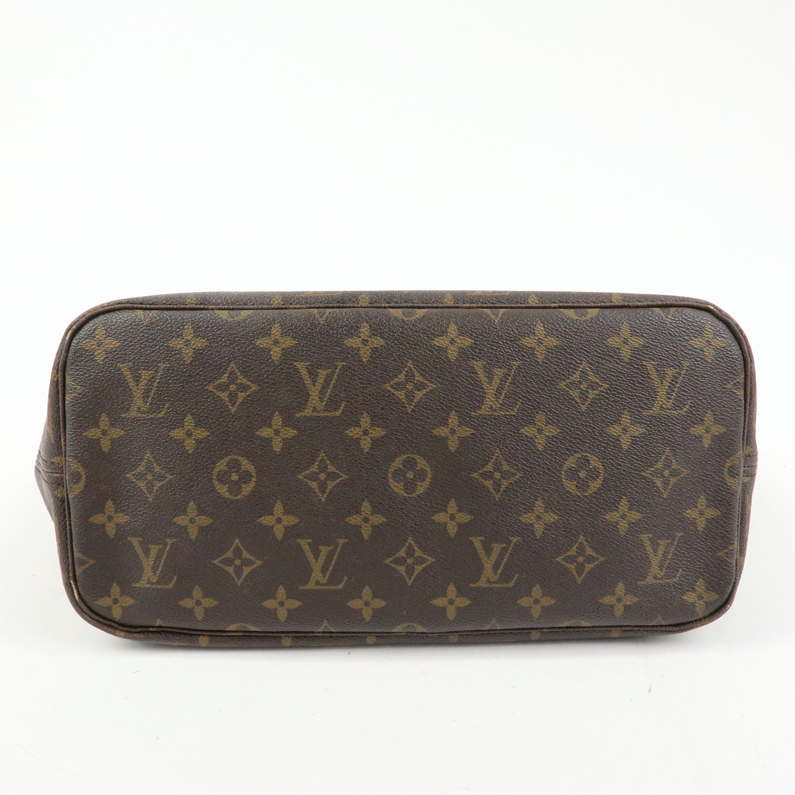 Louis Vuitton Monogram Neverfull MM Tote Shoulder Bag Brown M40156