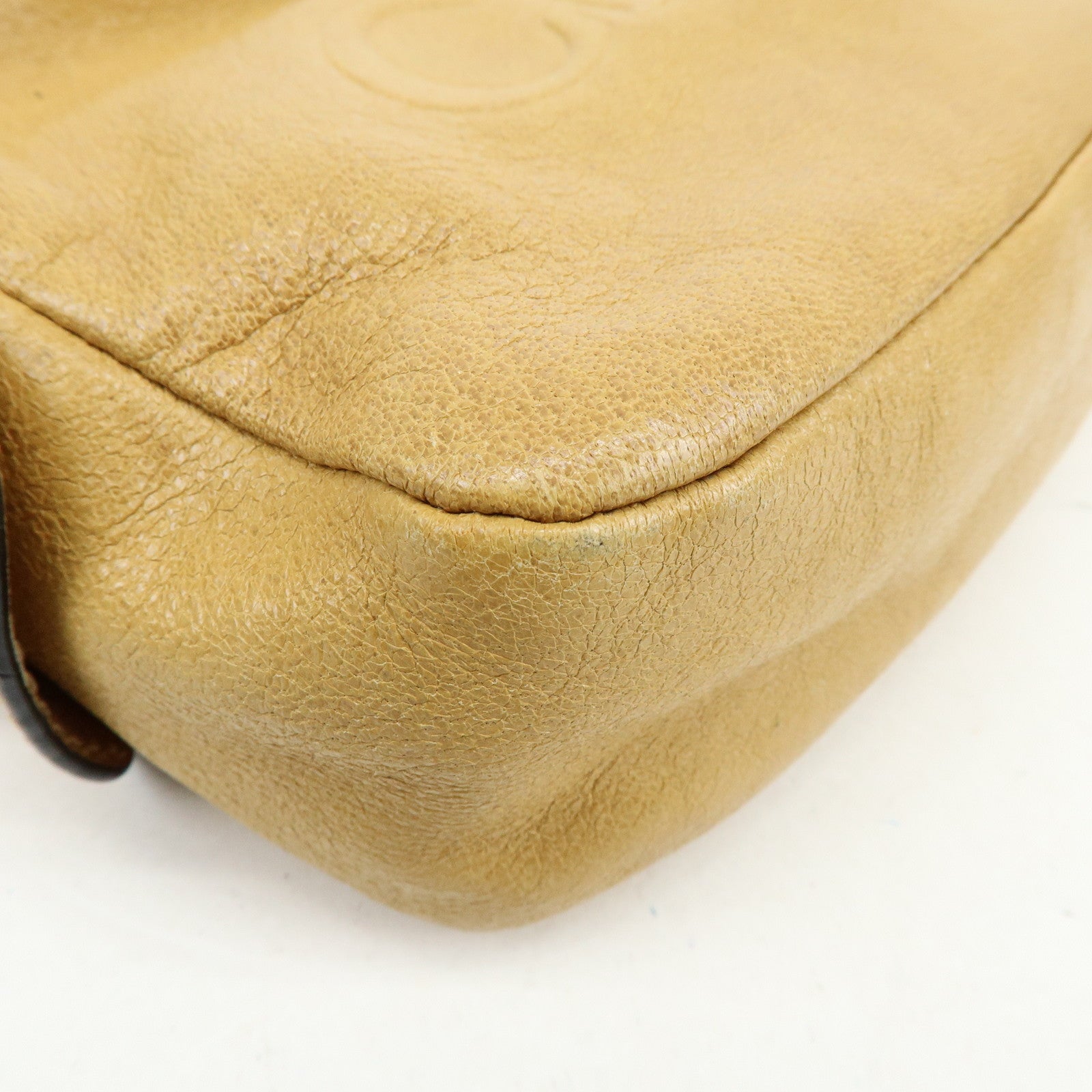 Chloe Shadow Leather 2Way Bag Shoulder Bag Light Brown