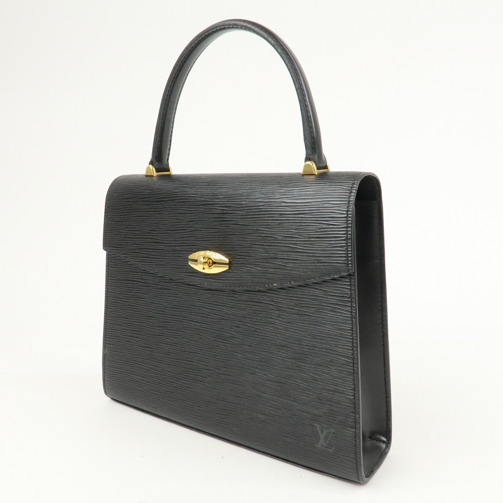 Louis Vuitton Epi Leather Malesherbes Hand Bag Noir M52372