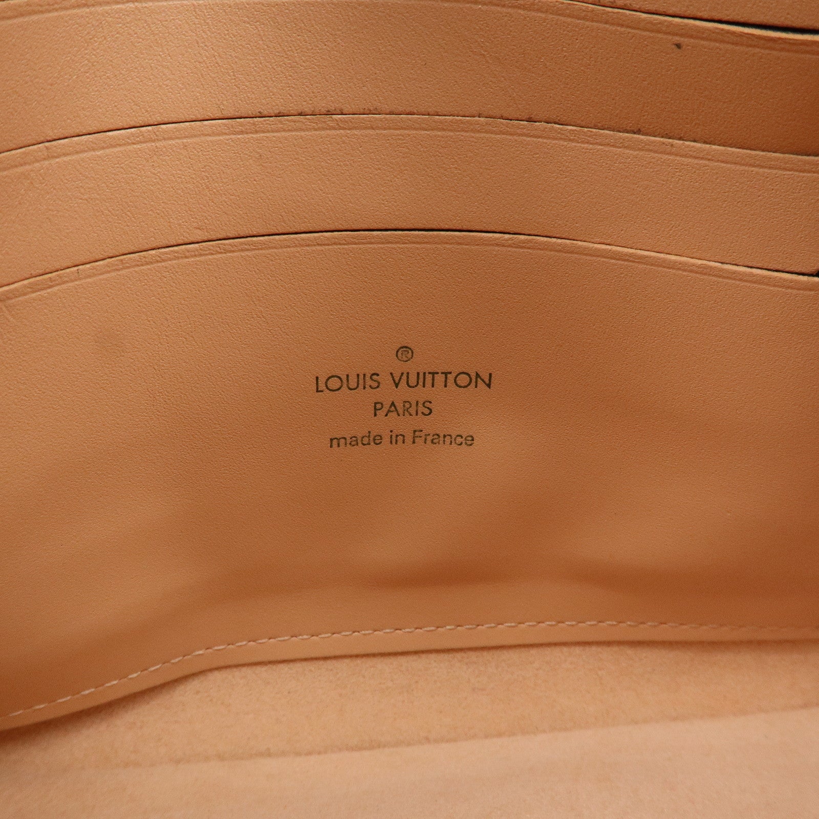 Louis Vuitton Damier Pochette Double Zip Shoulder Bag Brown N60254 Used