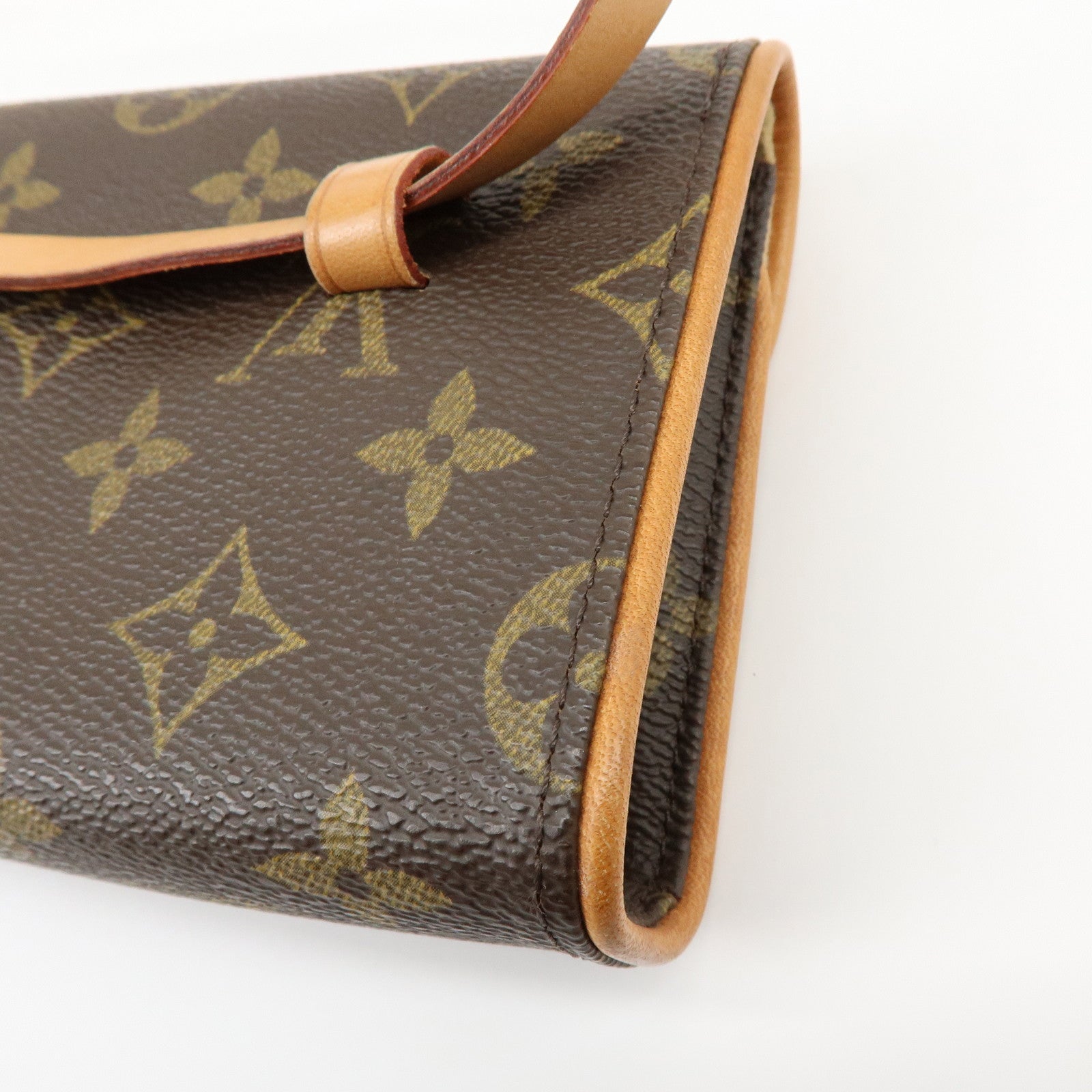 Louis Vuitton Monogram Pochette Florentine Waist Bag Belt XS M51855