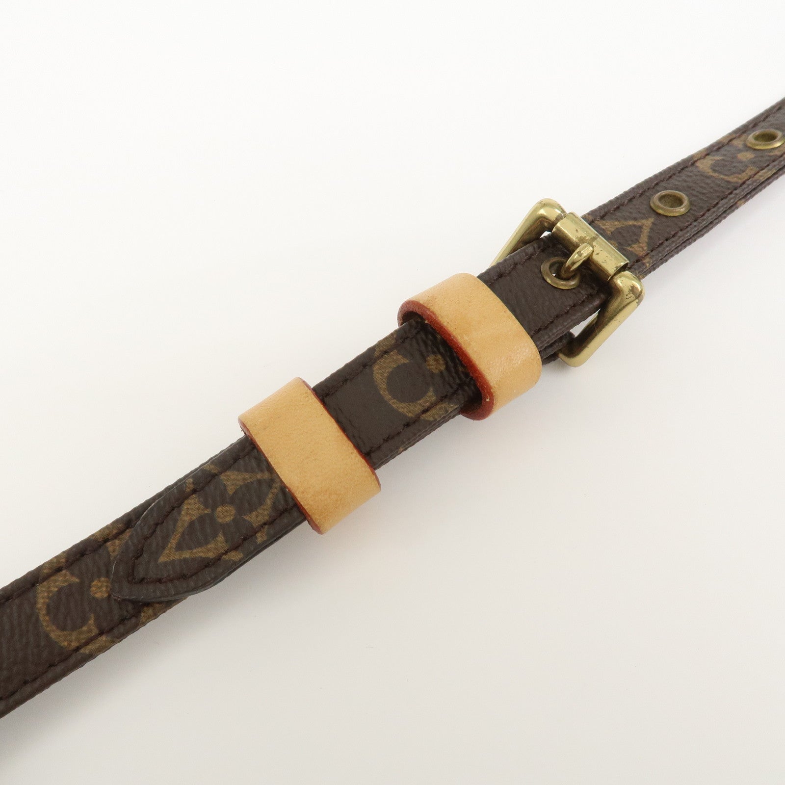 Louis Vuitton Monogram Adjustable Shoulder Strap Brown 120cm J52315