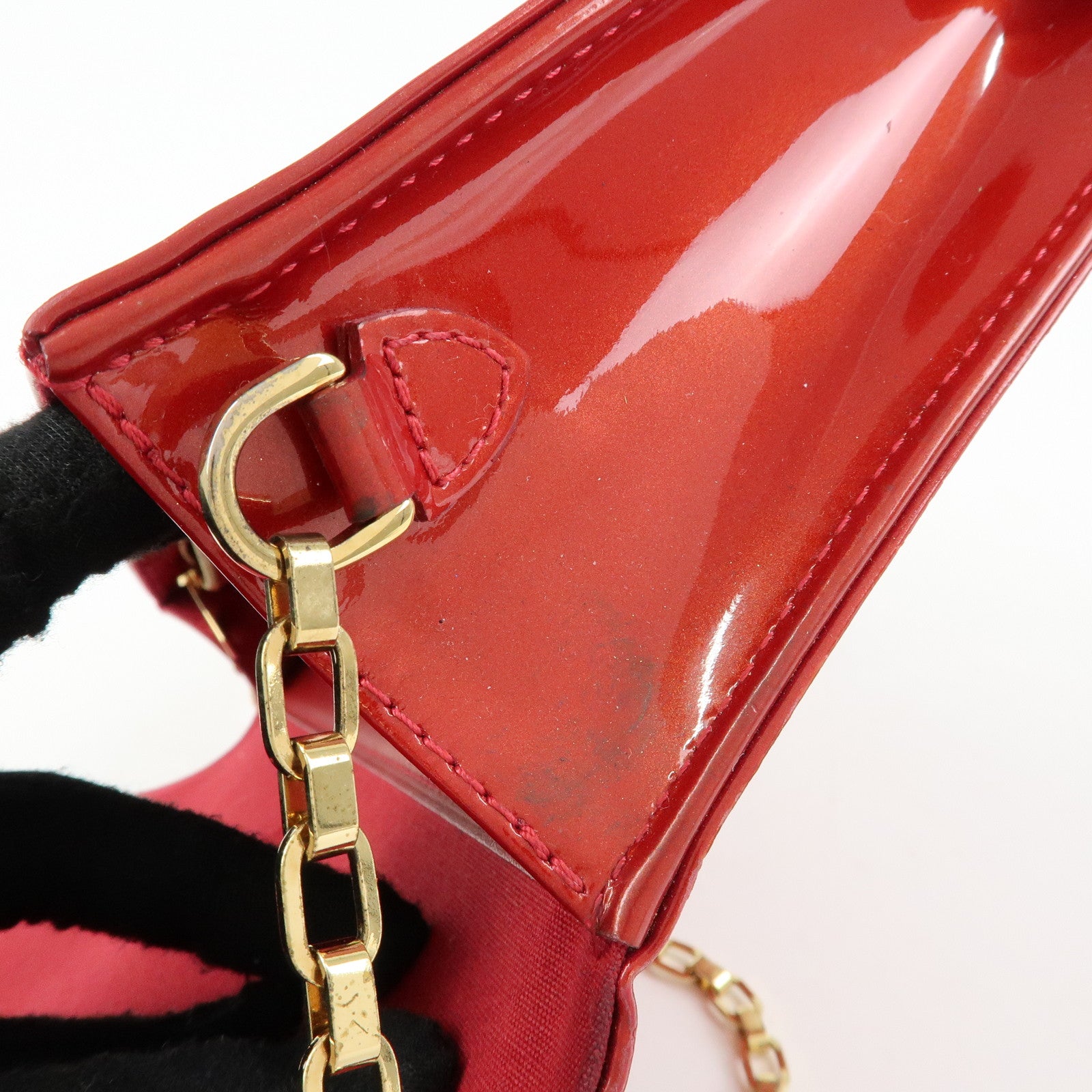 Louis Vuitton Monogram Vernis Leather Clutch Ana 3Way Bag M90095