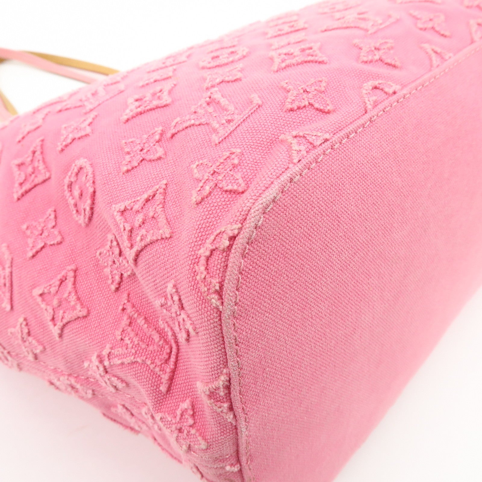 Louis Vuitton Monogram Stone Neverfull MM Tote Bag Rose M40834