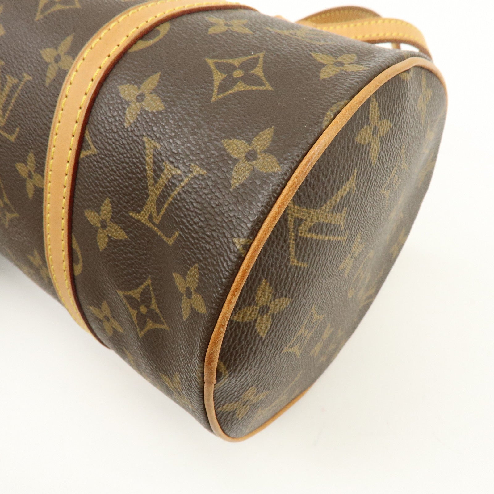 Louis Vuitton Monogram Papillon 30 Hand Bag Brown M51385