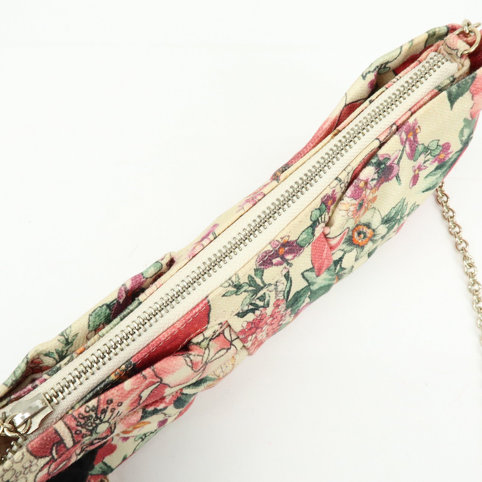VALENTINO RED Valentino Canvas Ribbon Flower Chain Shoulder Bag