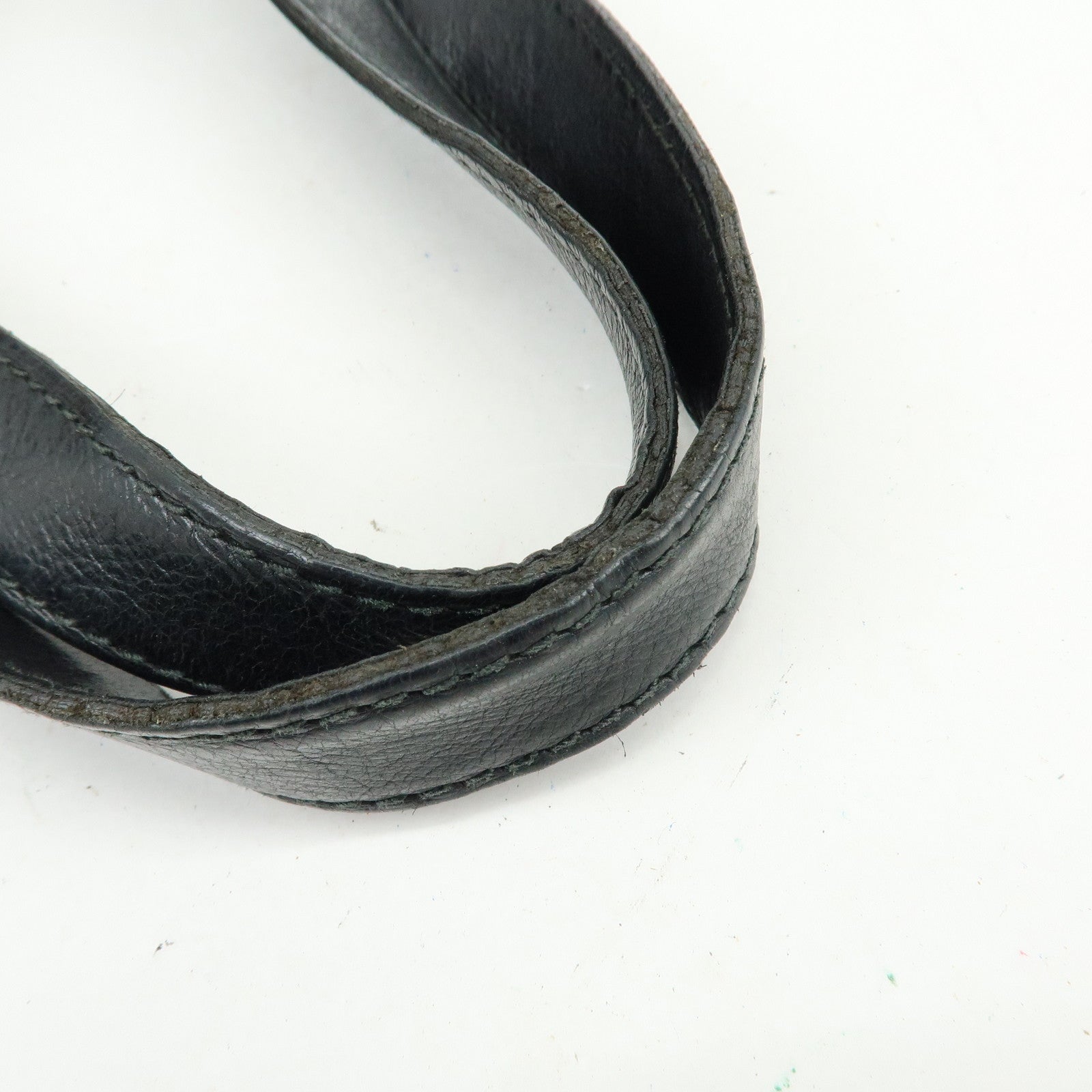 SAINT LAURENT PARIS MUSE Leather Hand Bag Shoulder Bag Black 153959