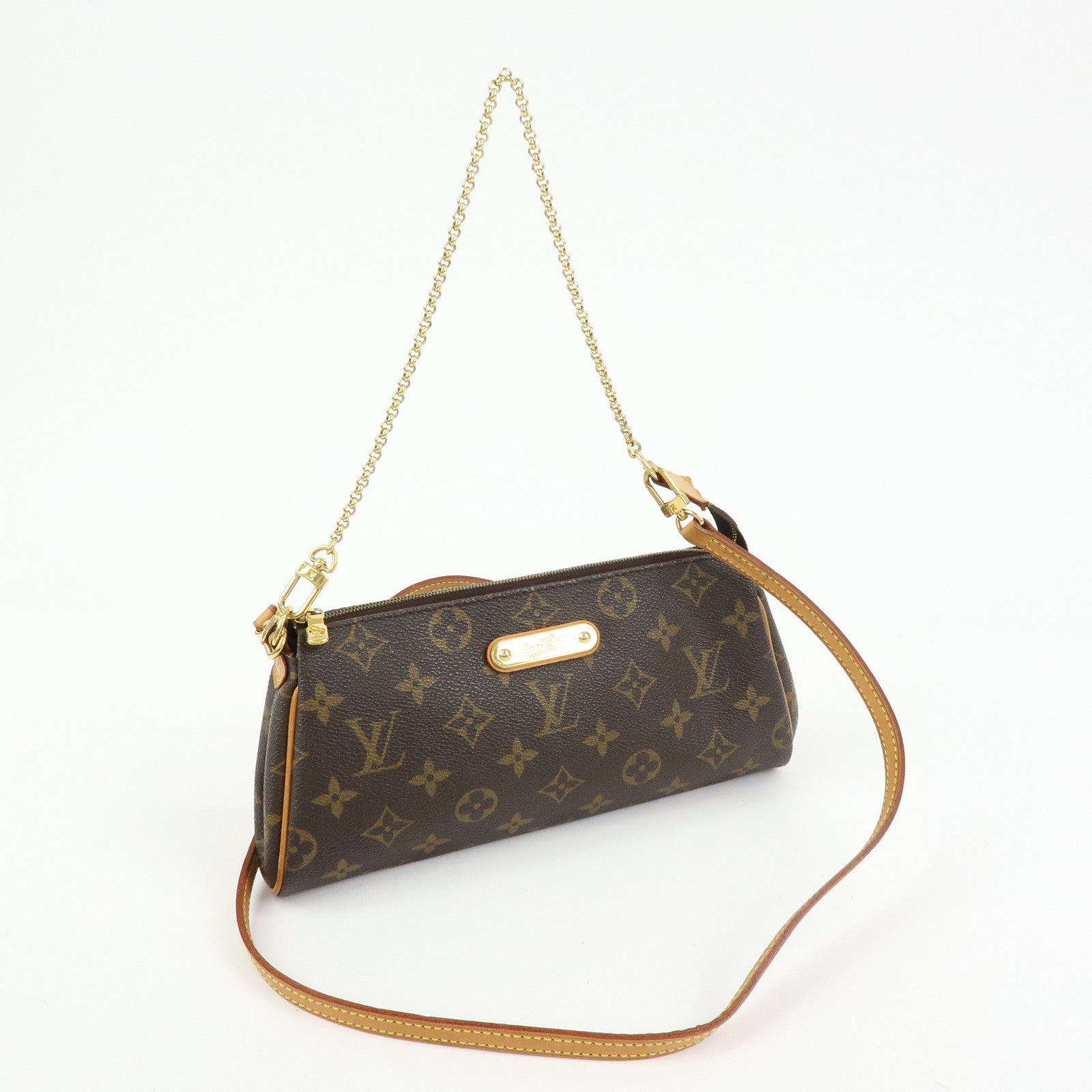 Louis Vuitton Monogram Eva 2Way Chain Shoulder Bag Brown M95567