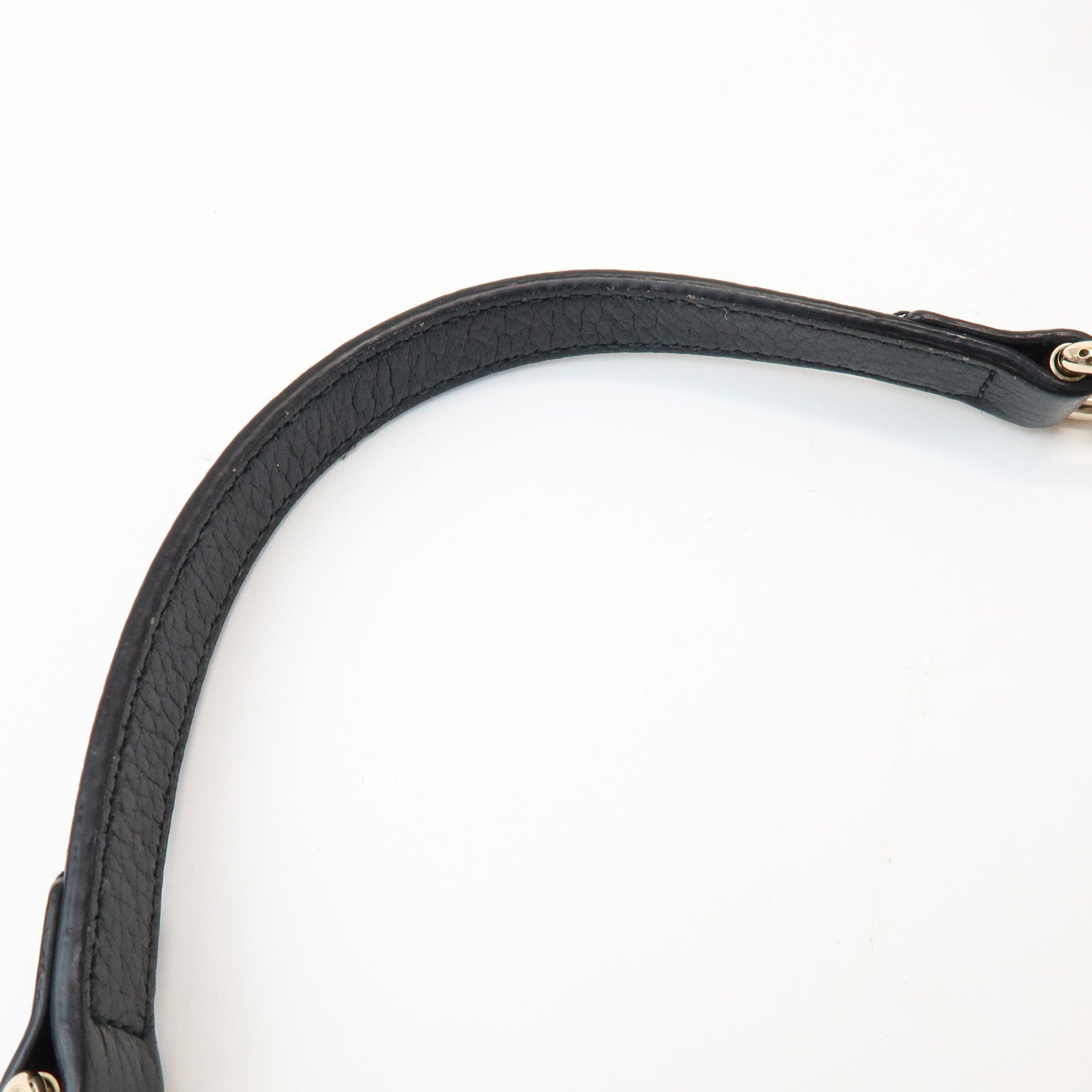 GUCCI Interlocking G Leather Chain Shoulder Hand Bag Black 510304