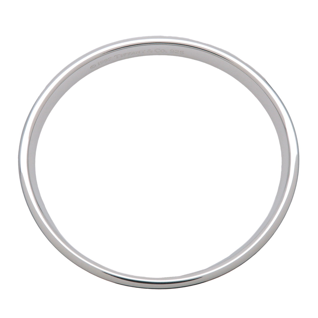 Tiffany & Co 1837 Narrow Bangle Bracelet SV925 Silver