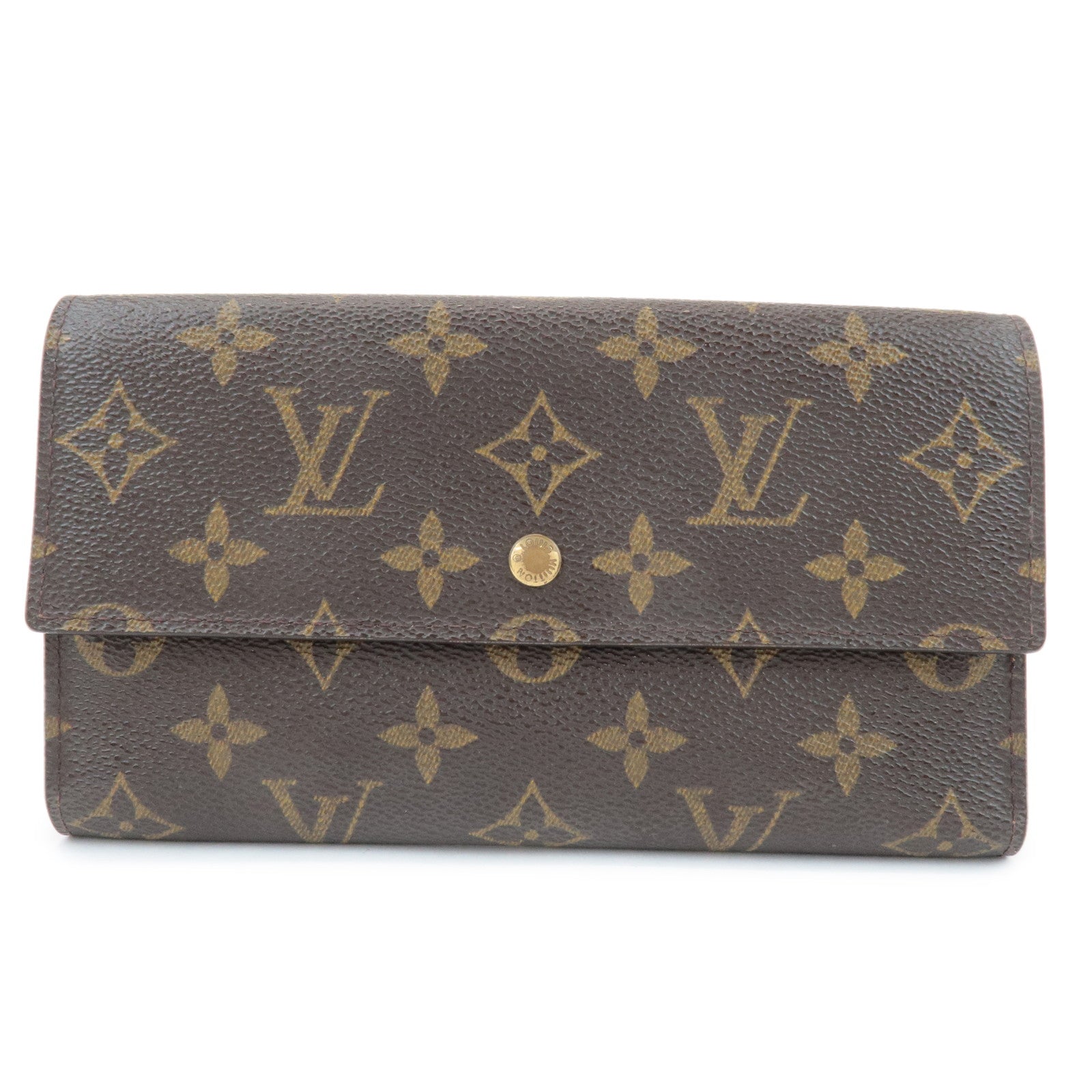 Louis Vuitton Monogram Porte Tresor International Wallet M61215 Used